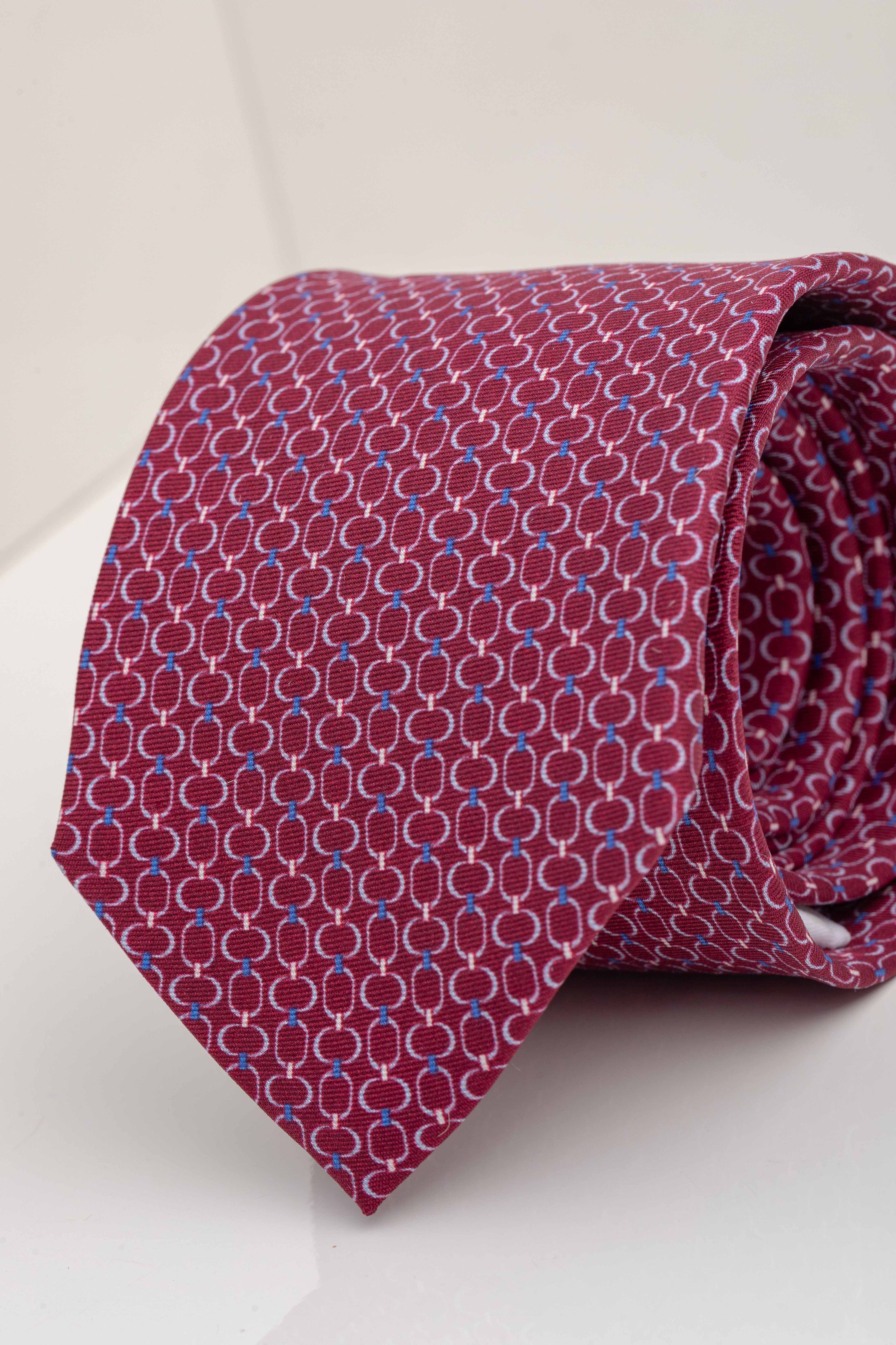 Gravata Seda Italiana Vermelha