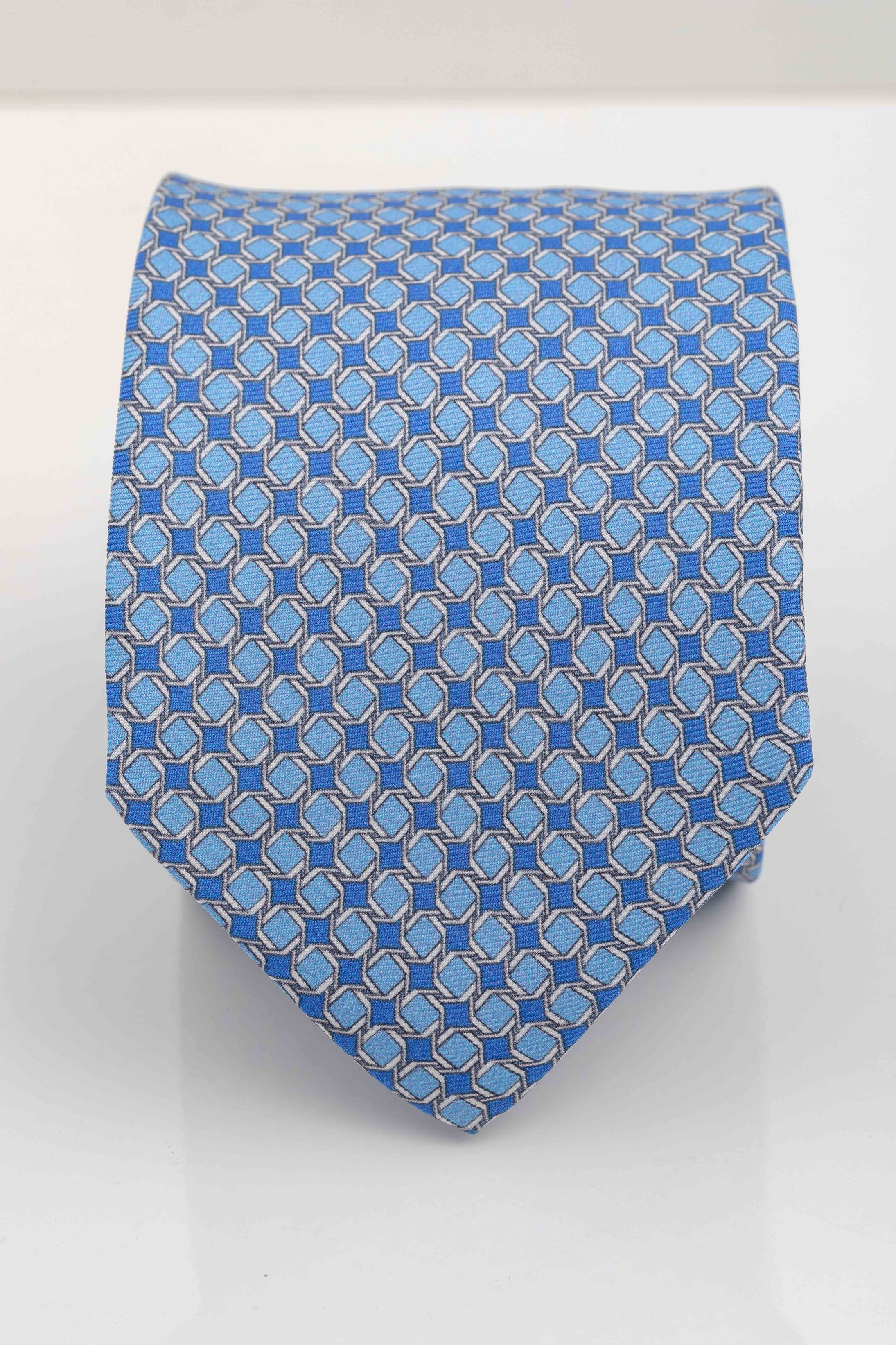 Gravata Seda Italiana Azul Claro - Diodato Alfaiataria