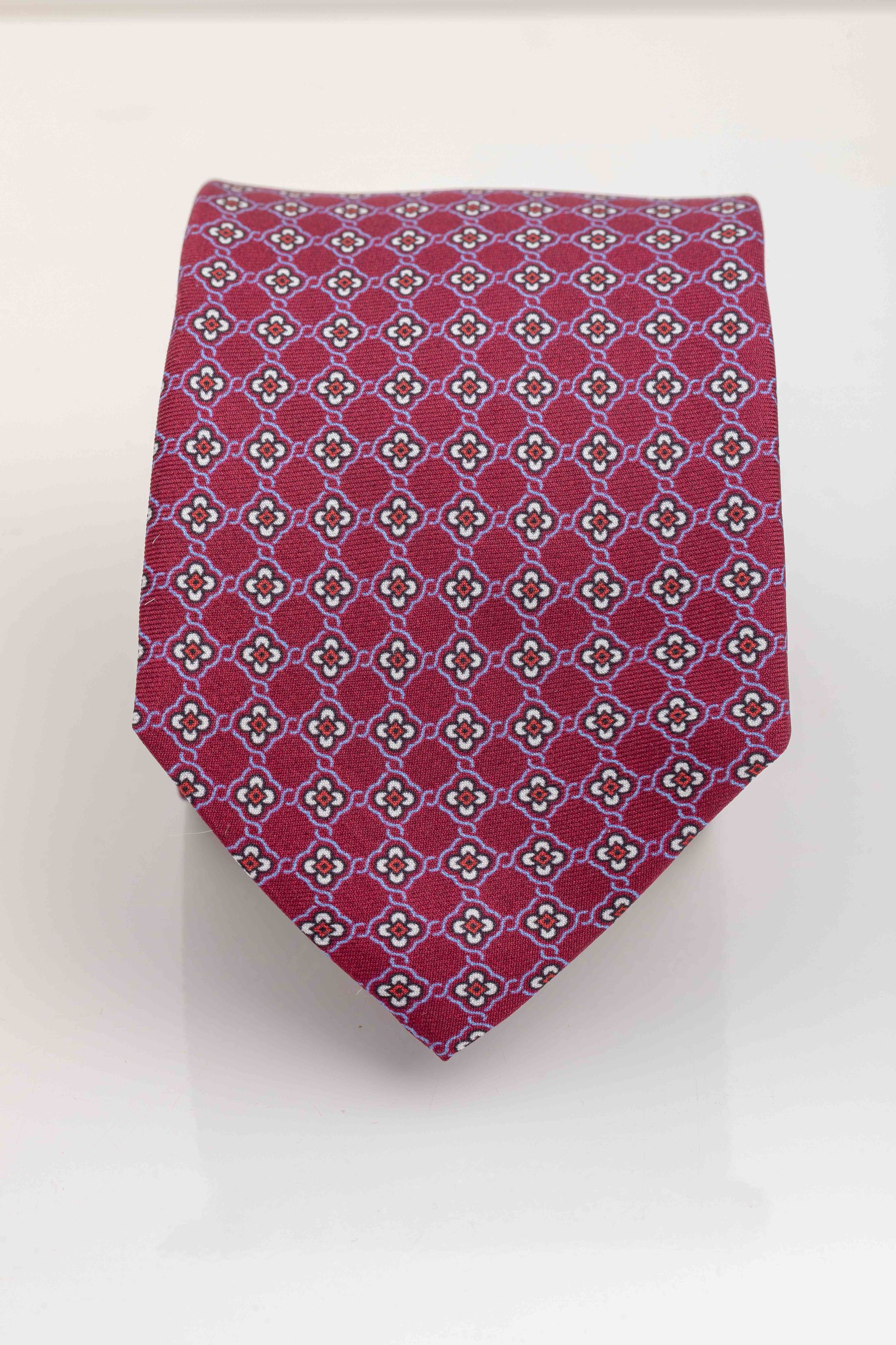 Gravata Seda Italiana Vermelha - Diodato Alfaiataria