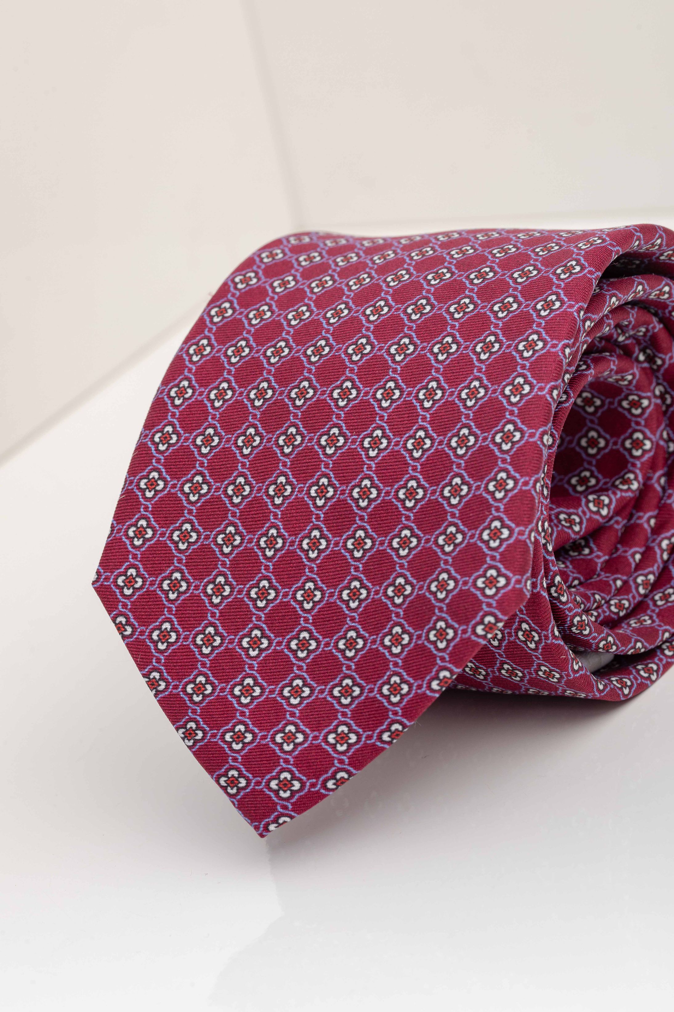 Gravata Seda Italiana Vermelha