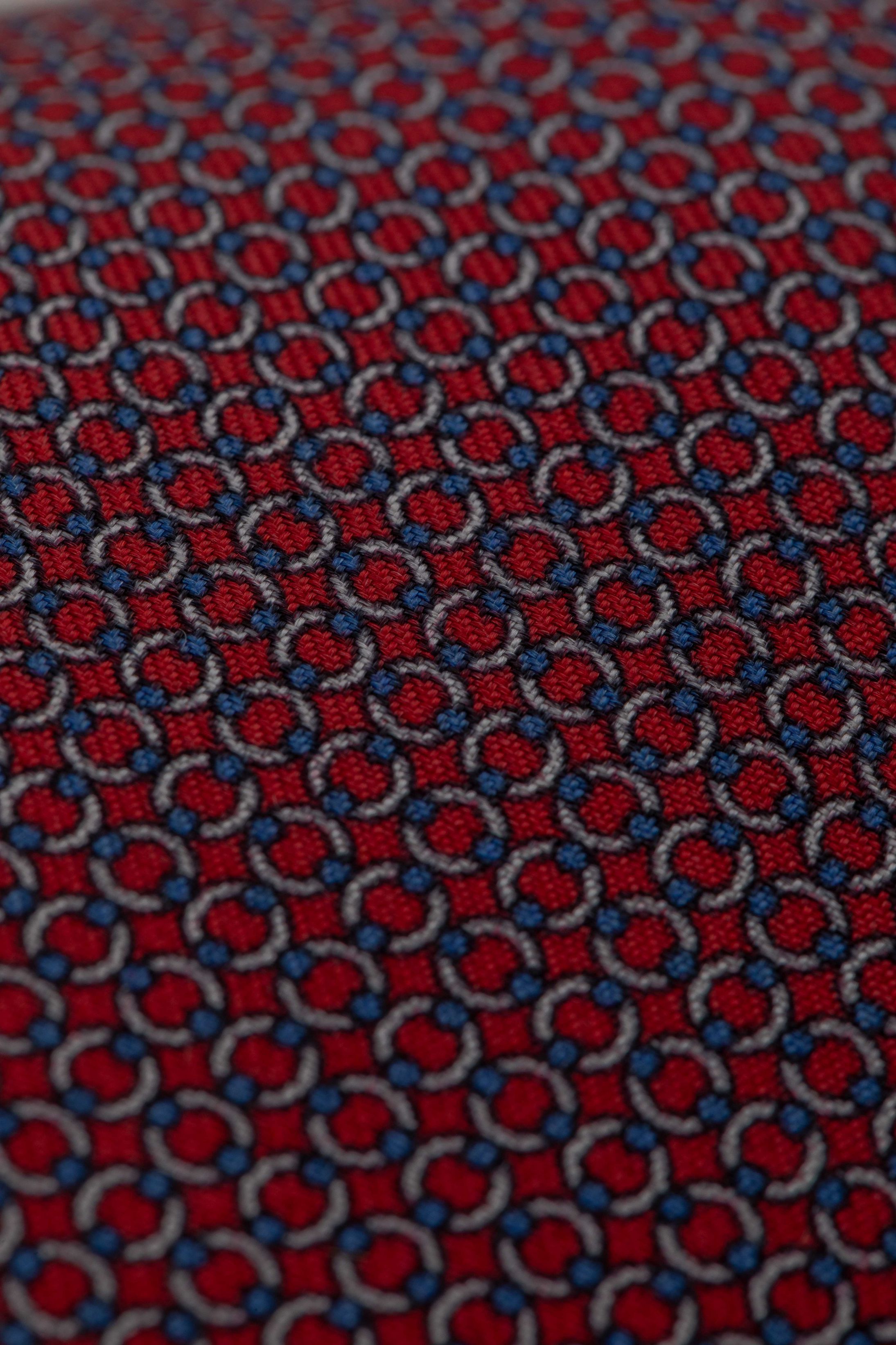 Gravata Seda Italiana Vermelha