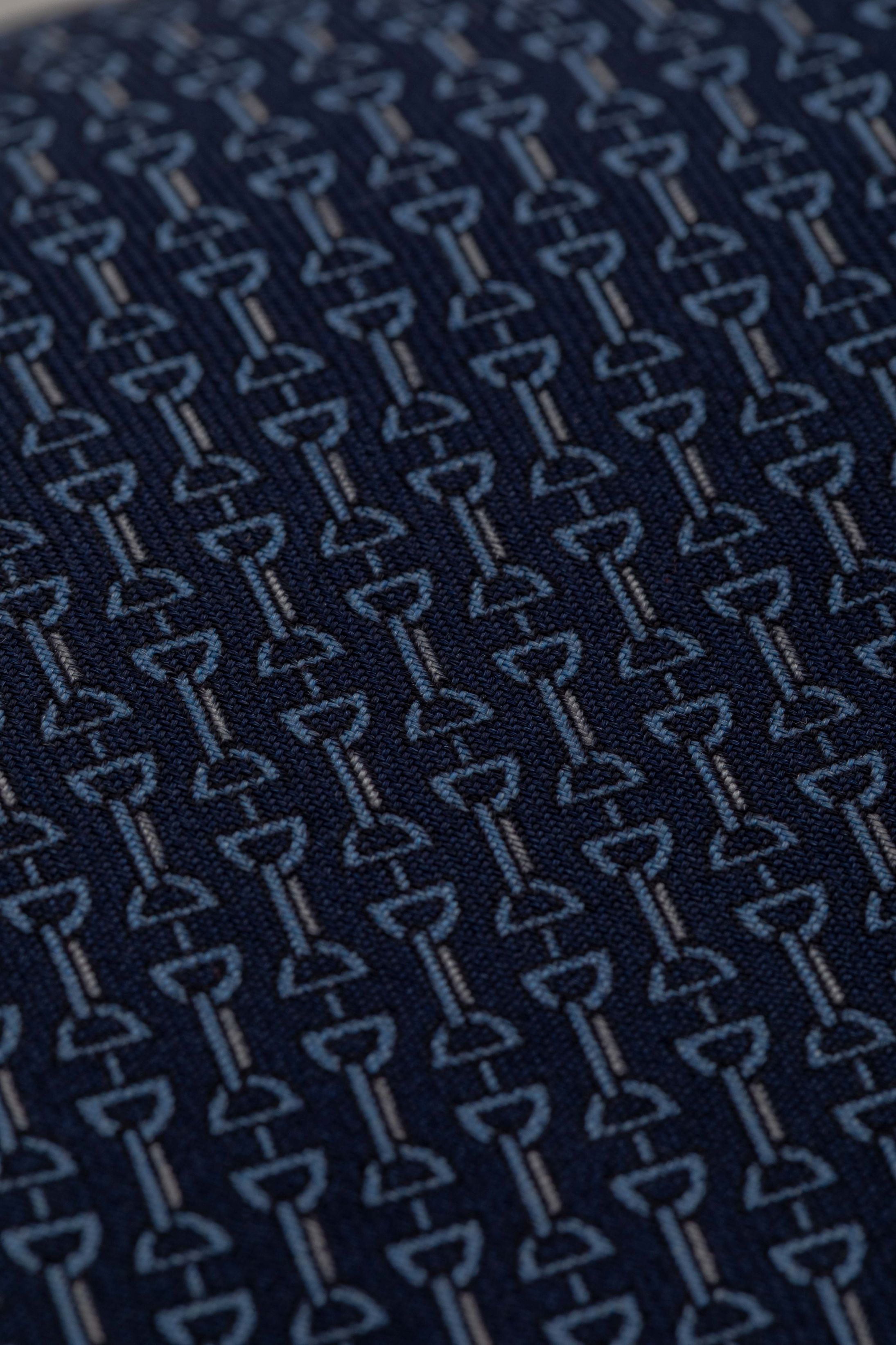 Gravata Seda Italiana Marinho