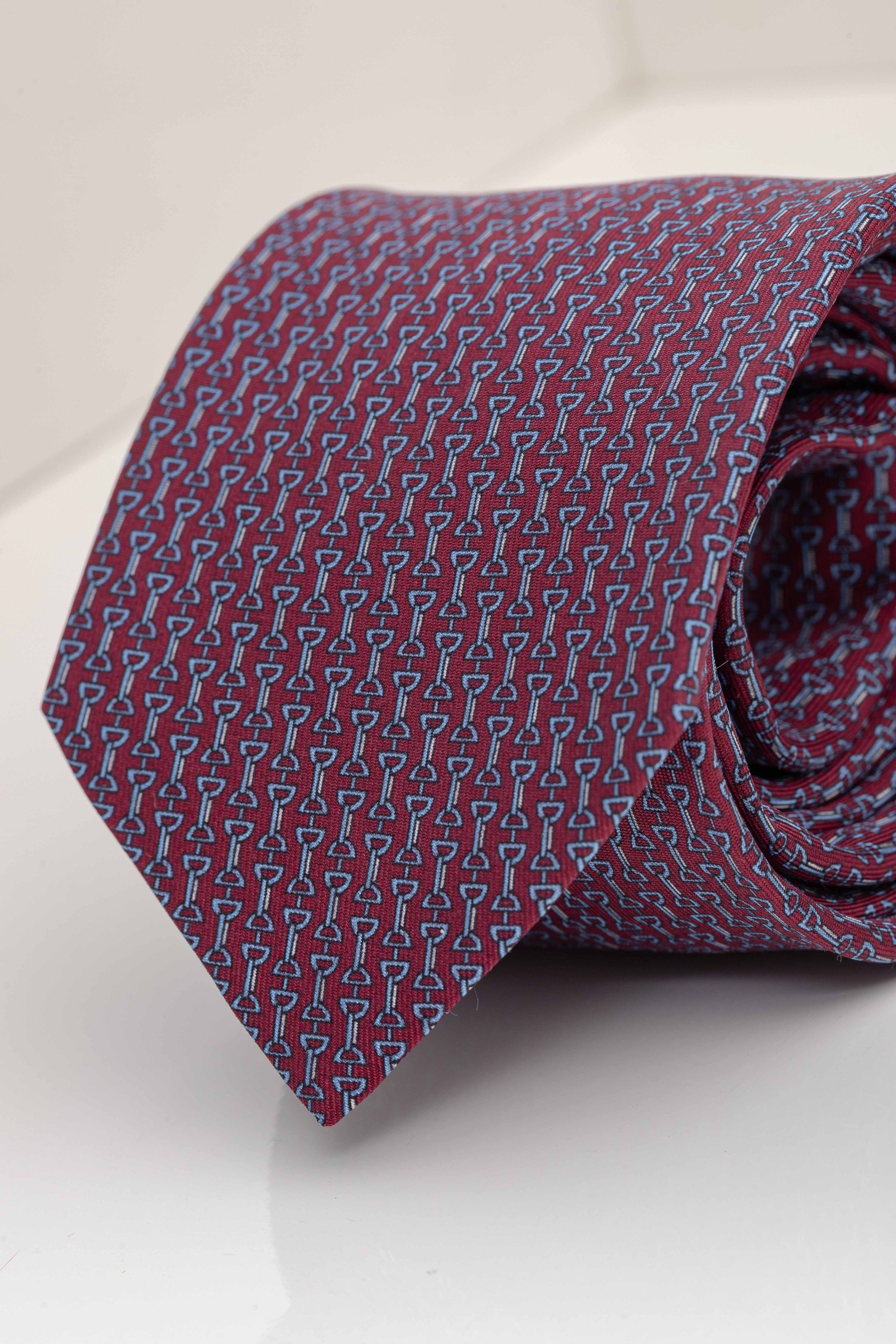 Gravata Seda Italiana Vinho 