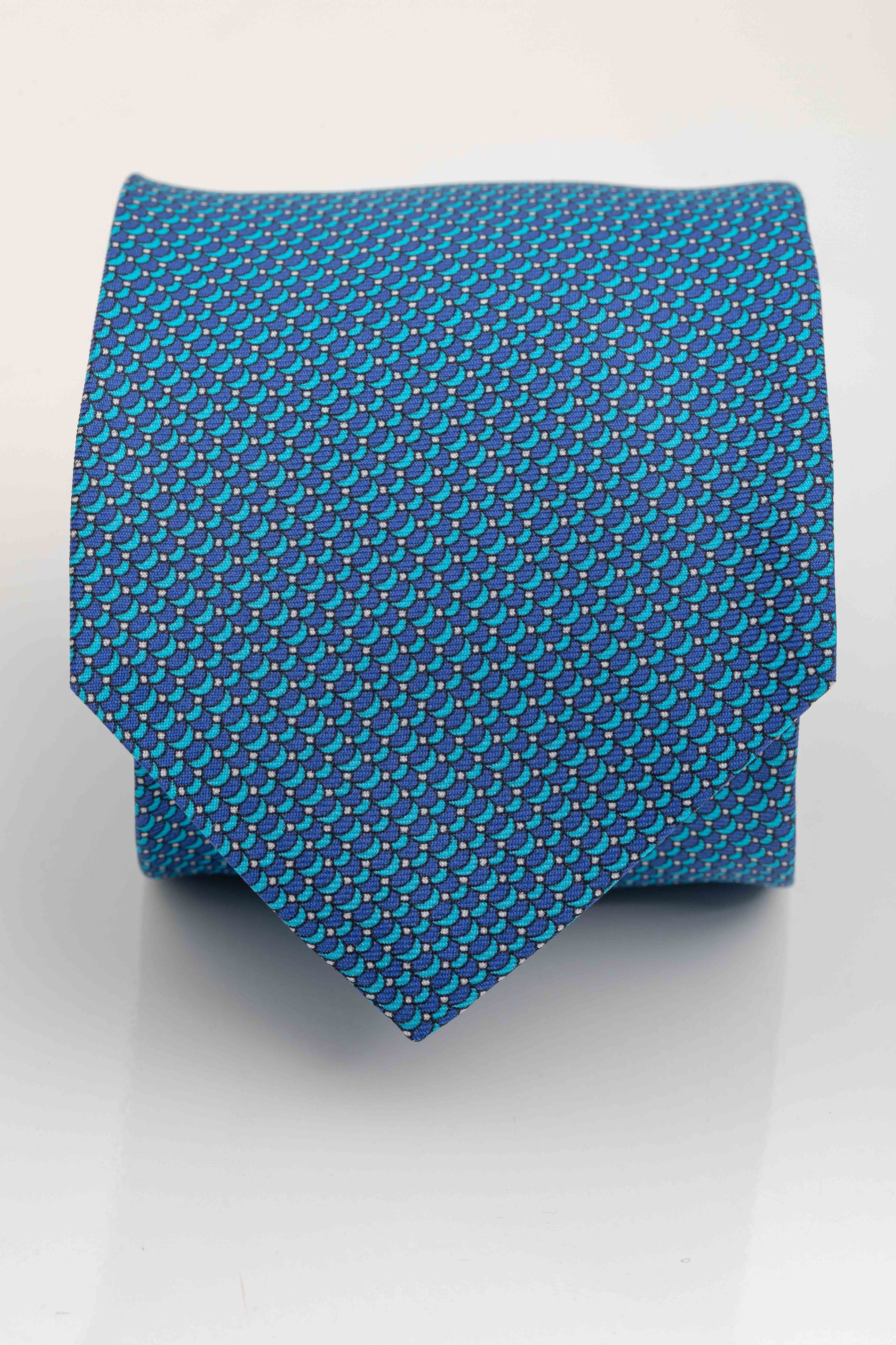 Gravata Seda Italiana Azul - Diodato Alfaiataria