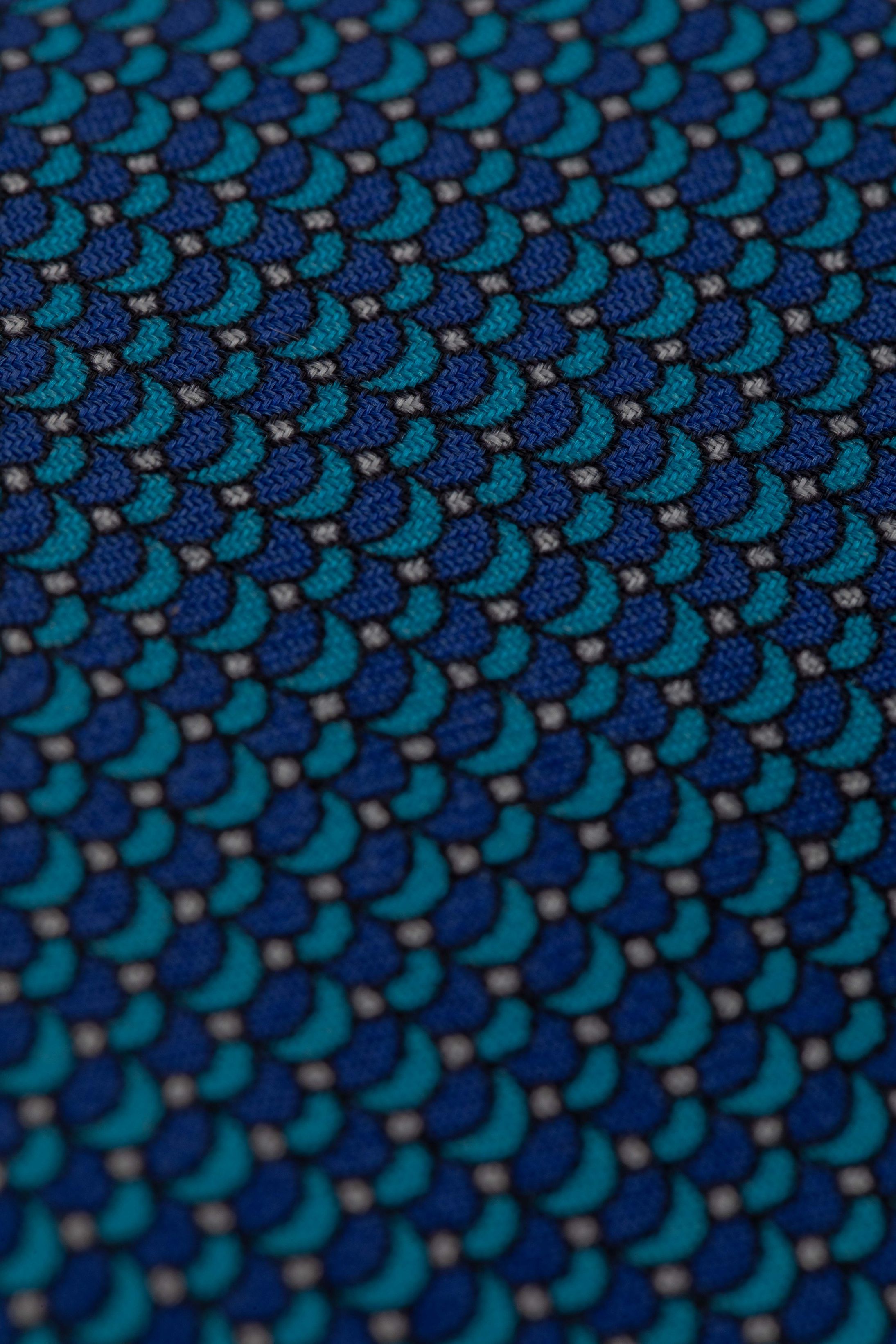 Gravata Seda Italiana Azul