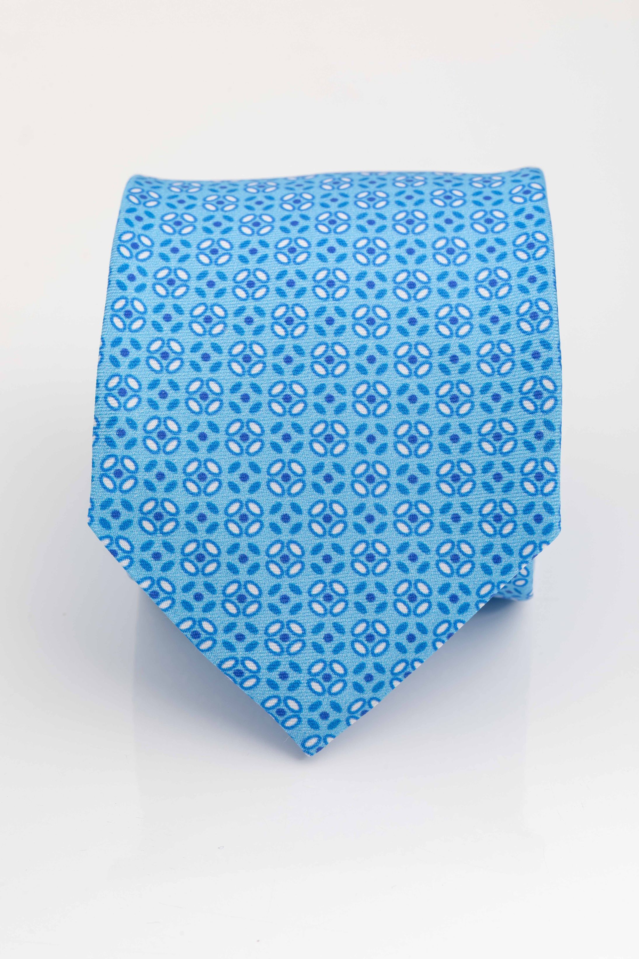 Gravata Seda Italiana Azul Claro - Diodato Alfaiataria