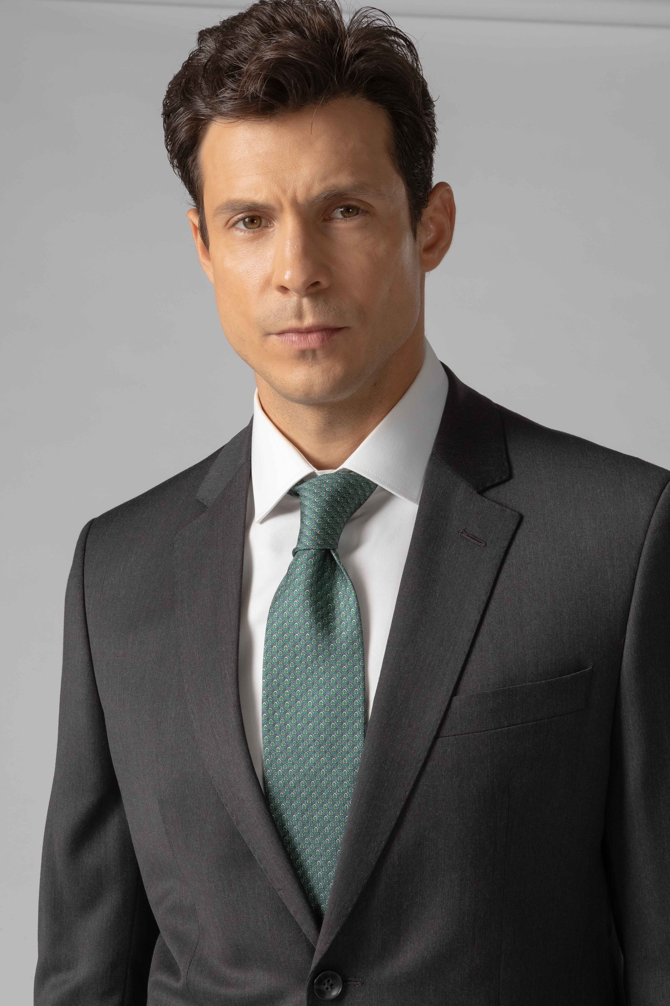 Gravata Seda Italiana Verde - Diodato Alfaiataria