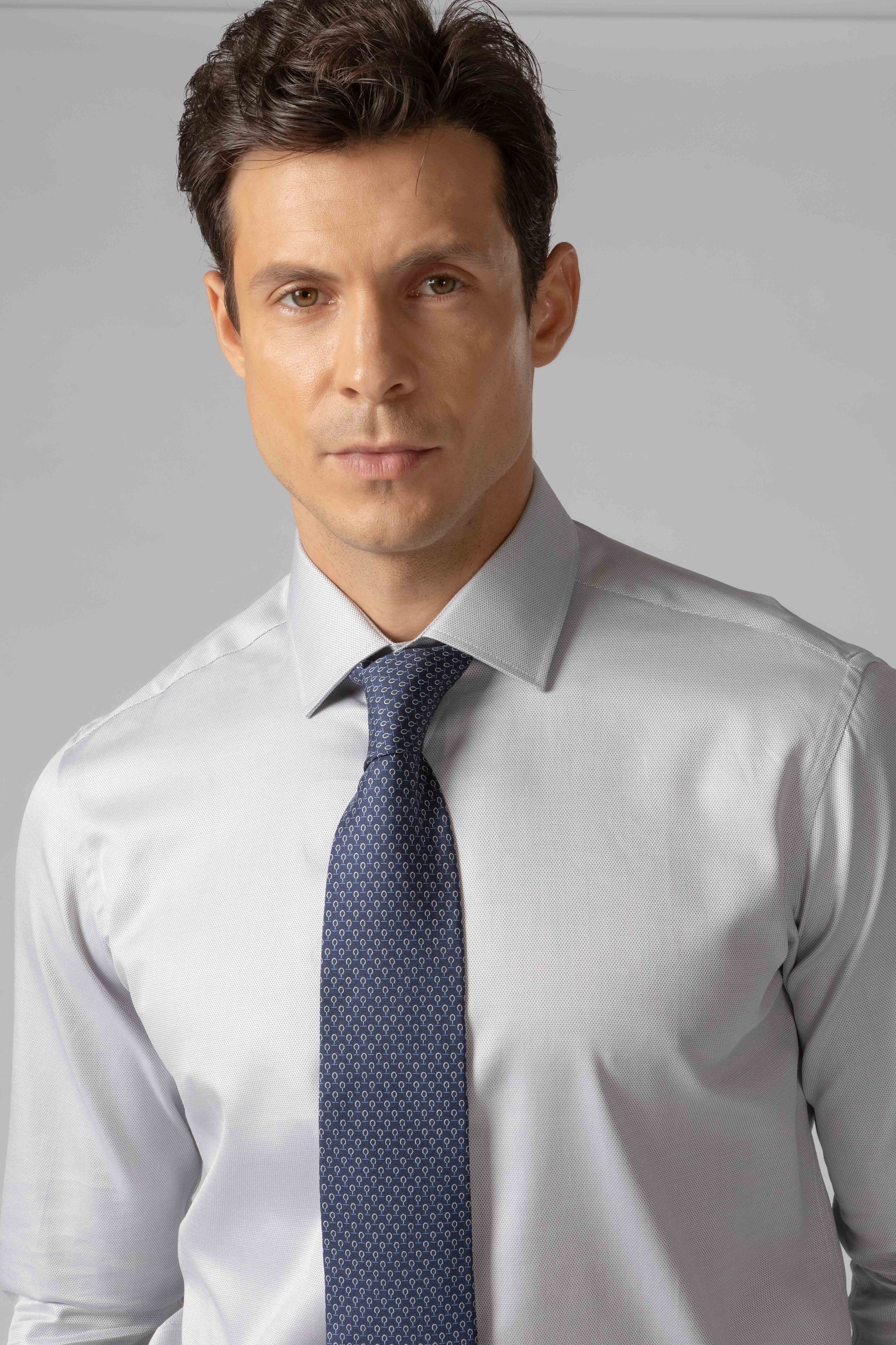 Gravata Seda Italiana Marinho - Diodato Alfaiataria