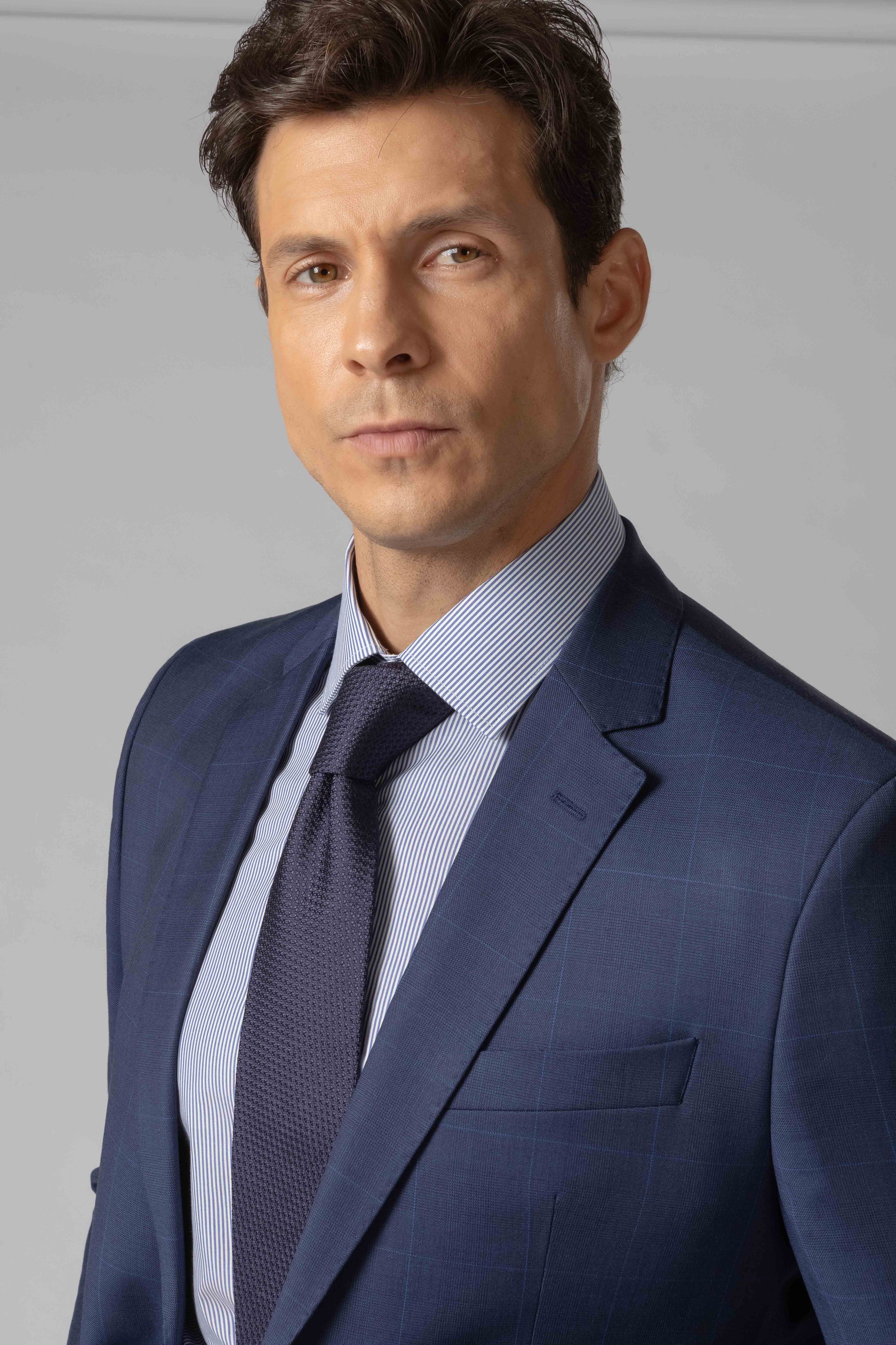 Gravata Seda Italiana Marinho - Diodato Alfaiataria