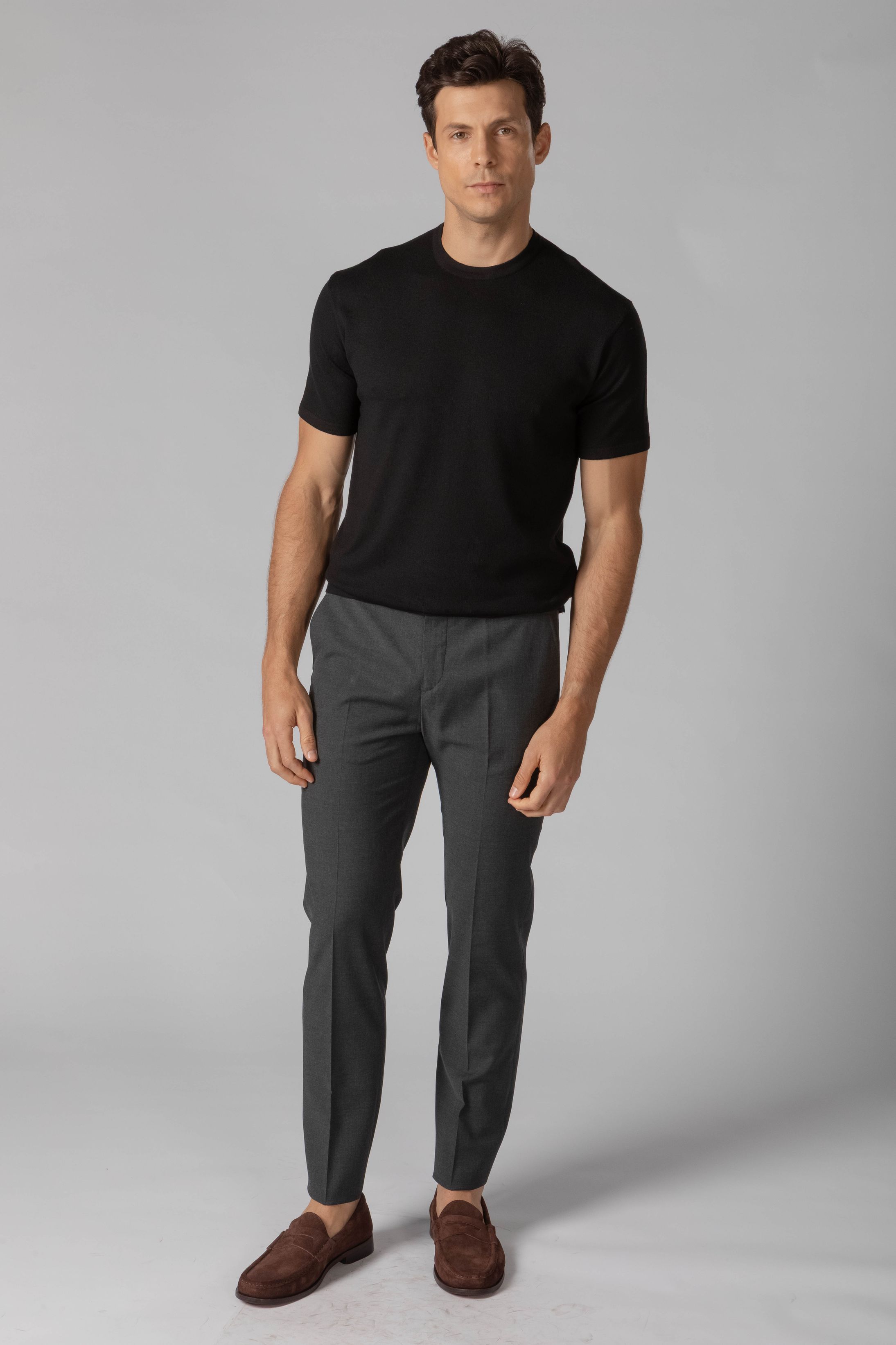 Calça social Slim Fit Milano Grafite