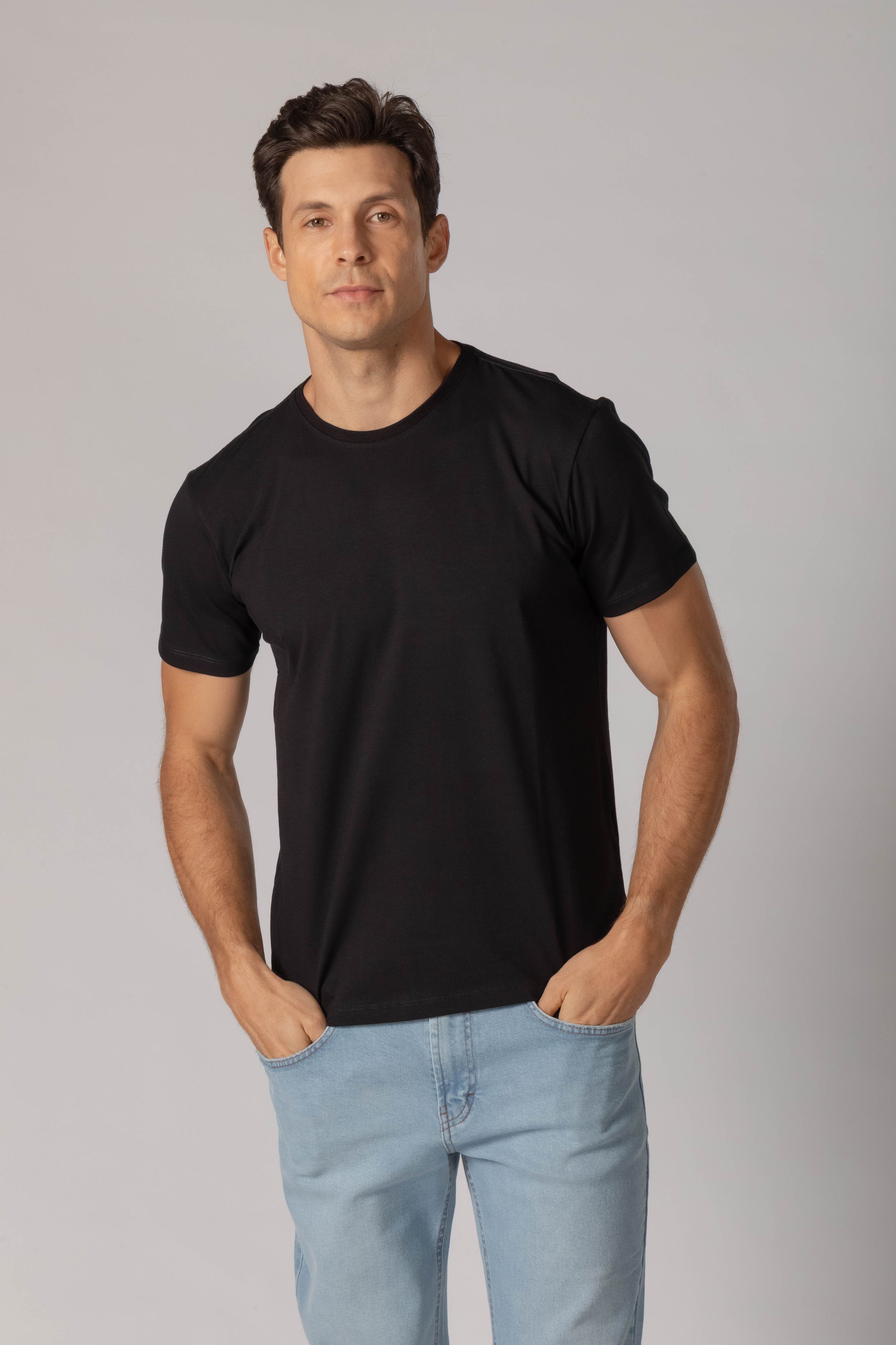 T shirt Pimma Cotton Preto - Diodato Alfaiataria