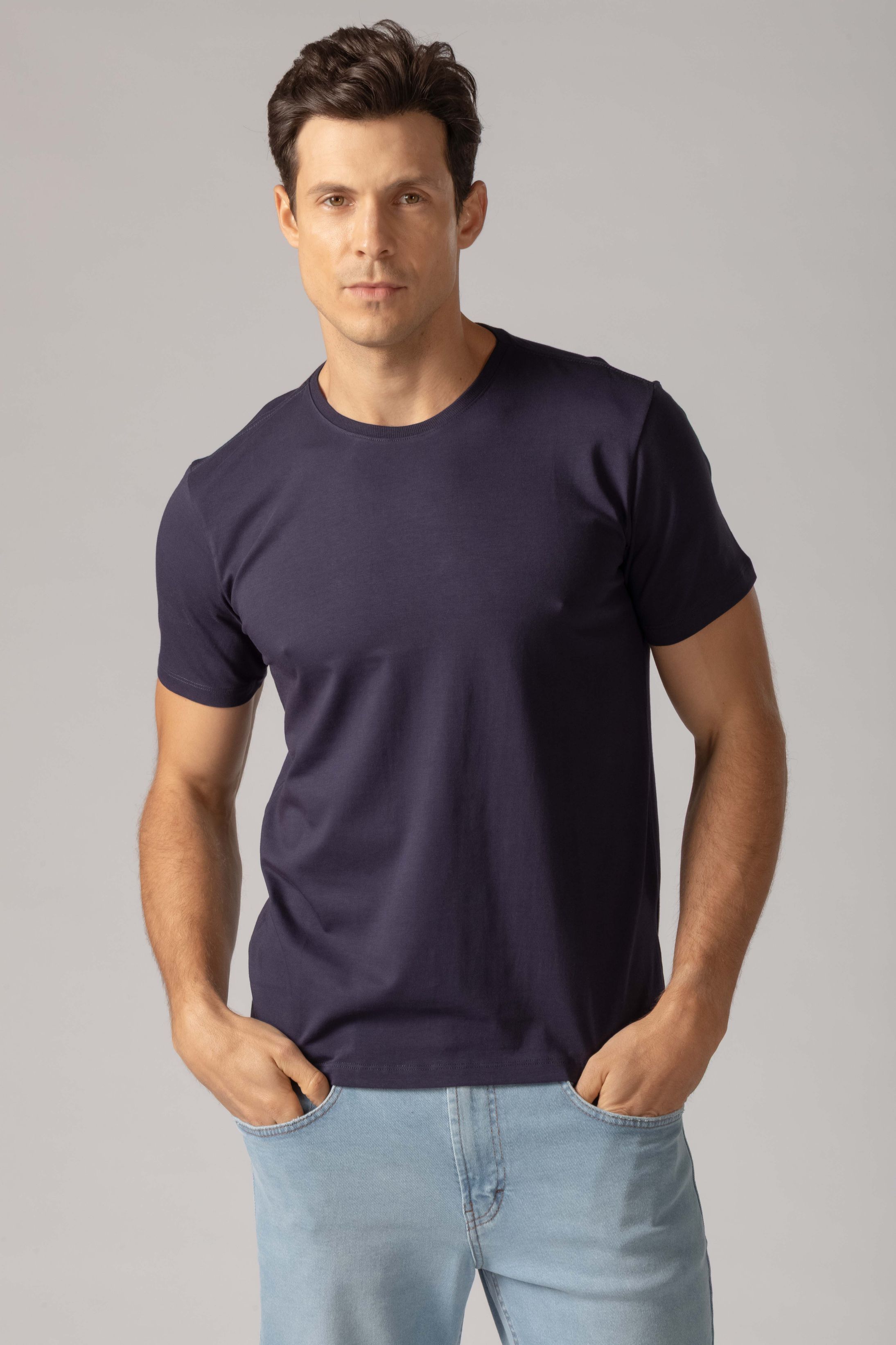 T shirt Pimma Cotton Marinho - Diodato Alfaiataria