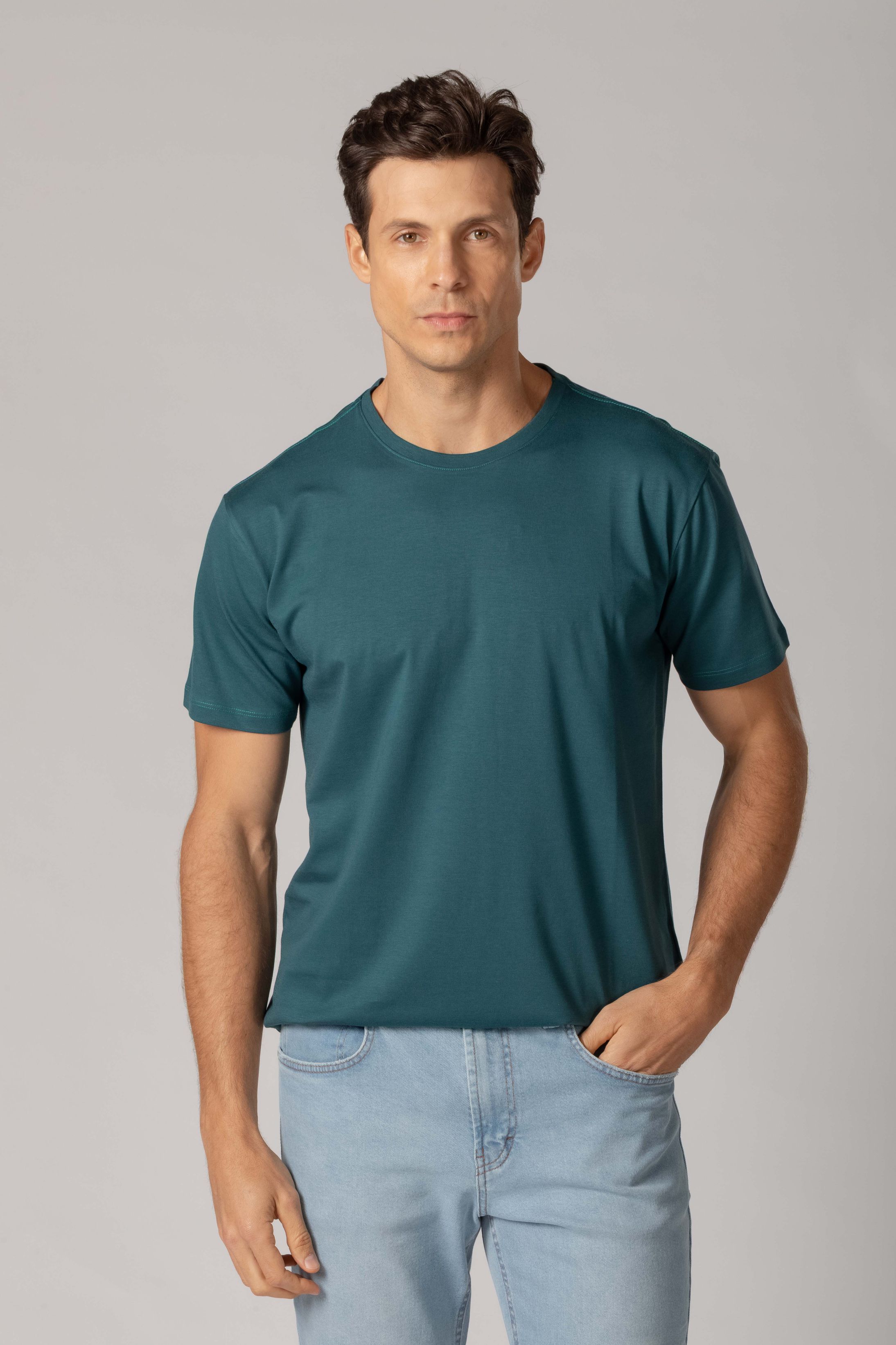 T shirt Pimma Cotton Verde escuro - Diodato Alfaiataria