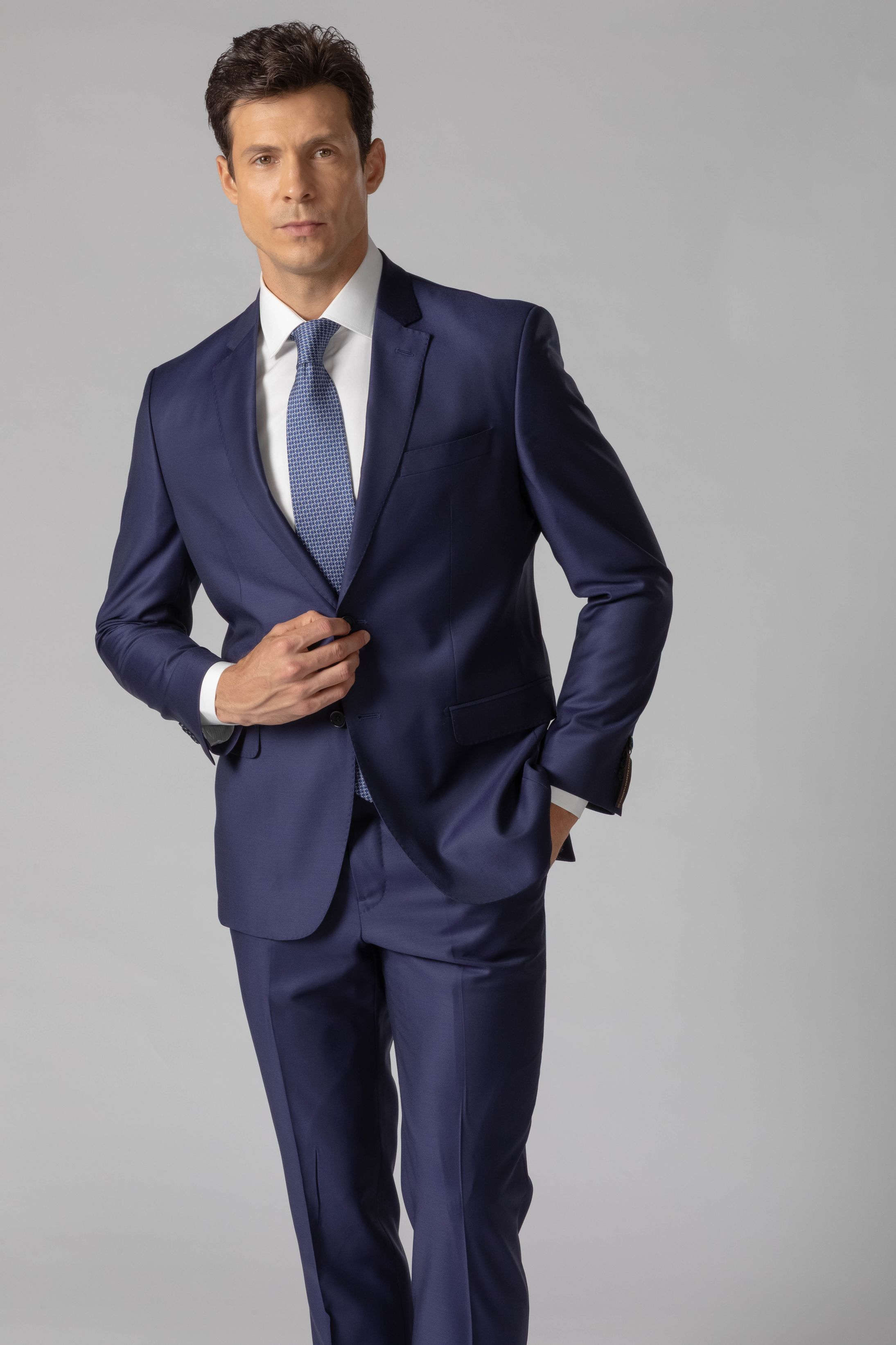 Costume Canônico Super 110 Slim Marinho Médio