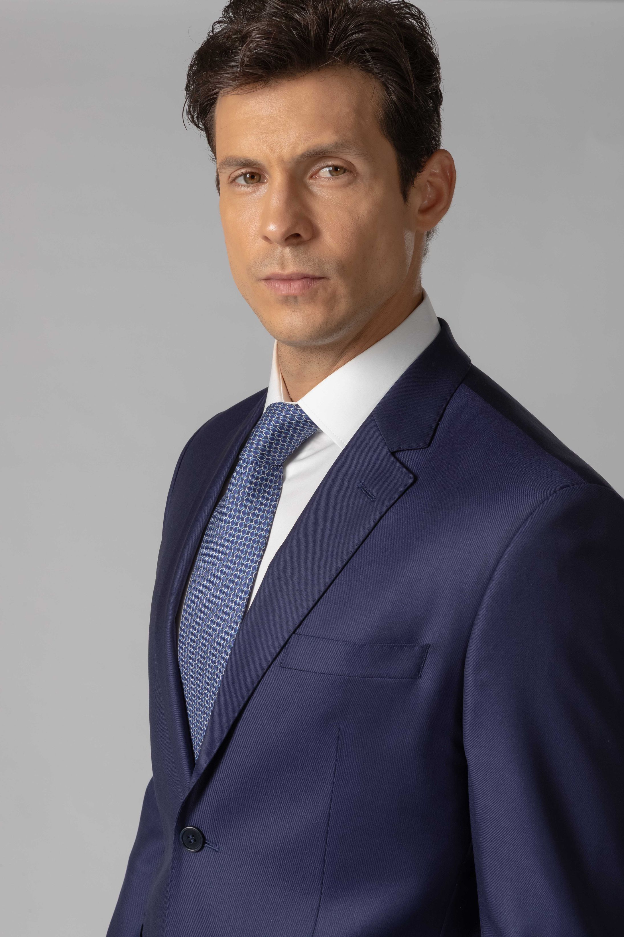 Costume Canônico Super 110 Slim Marinho Médio