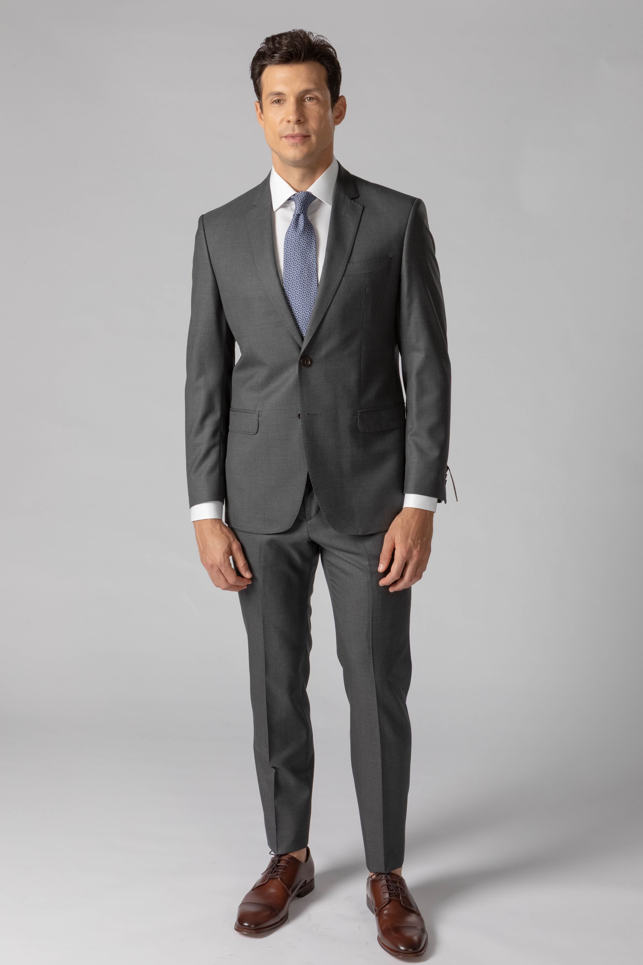 Costume Canônico Super 150 Slim Cinza Médio - Diodato Alfaiataria