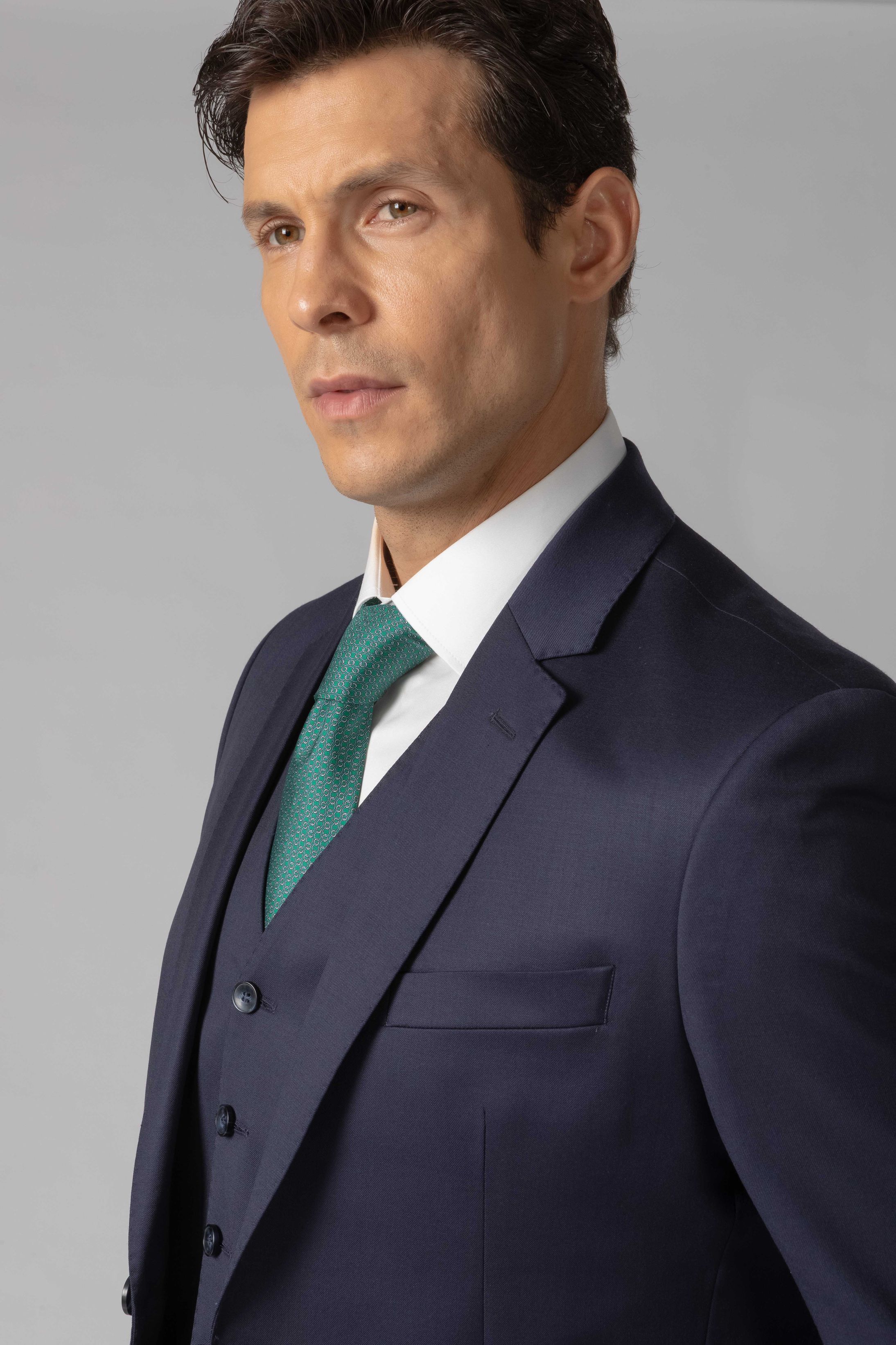 Terno Super 120 Slim Marinho - Diodato Alfaiataria