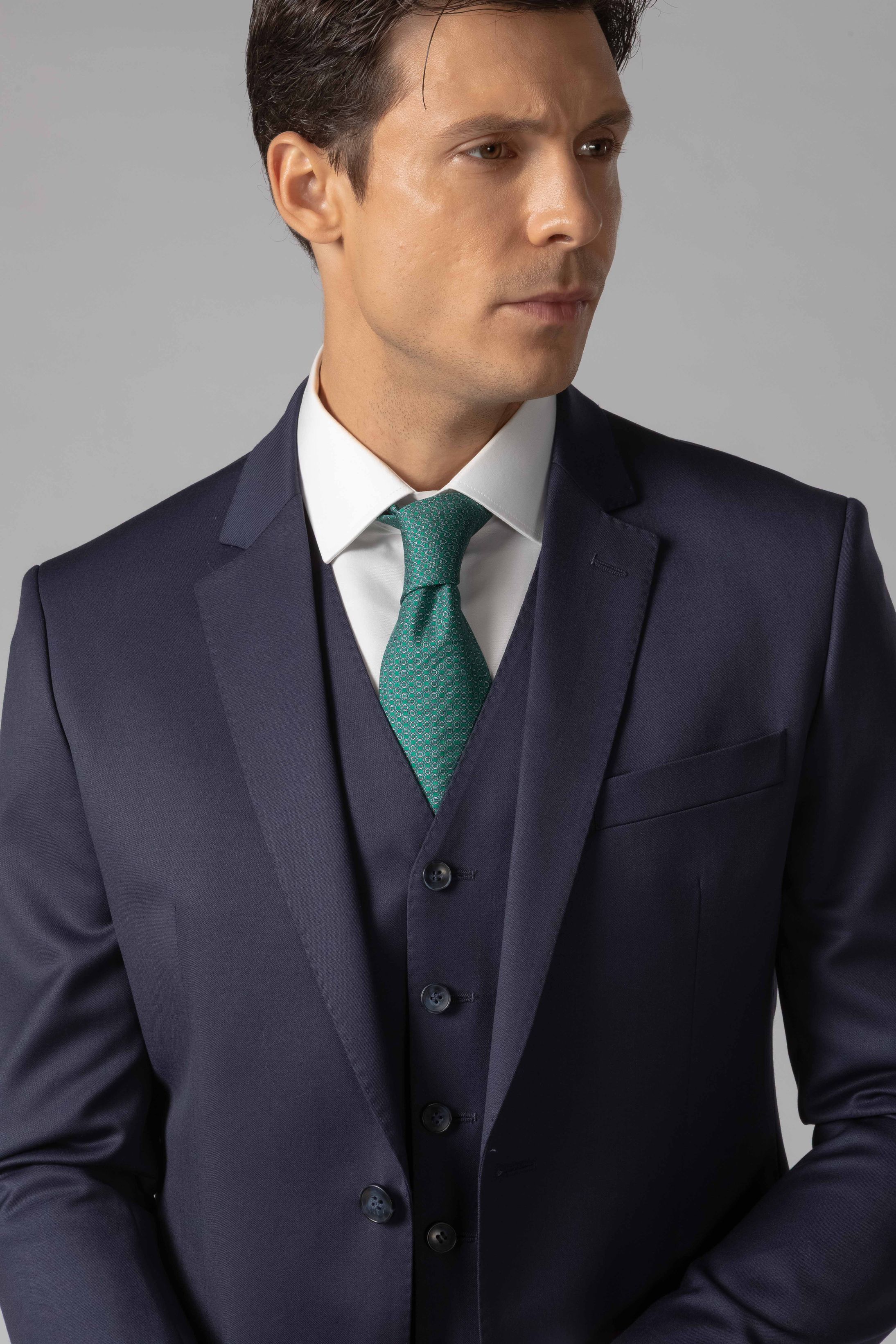 Terno Super 120 Slim Marinho 