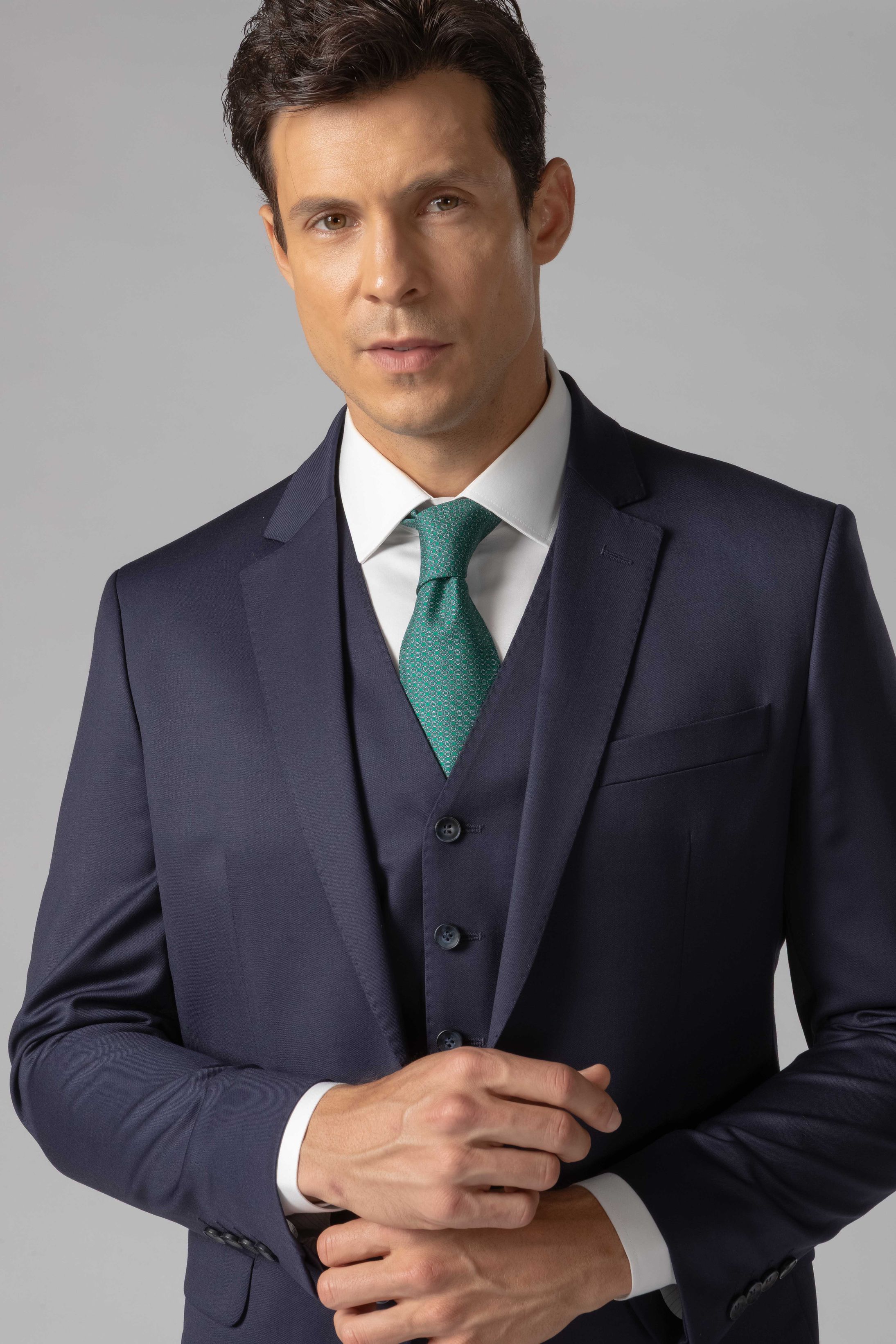 Terno Super 120 Slim Marinho 