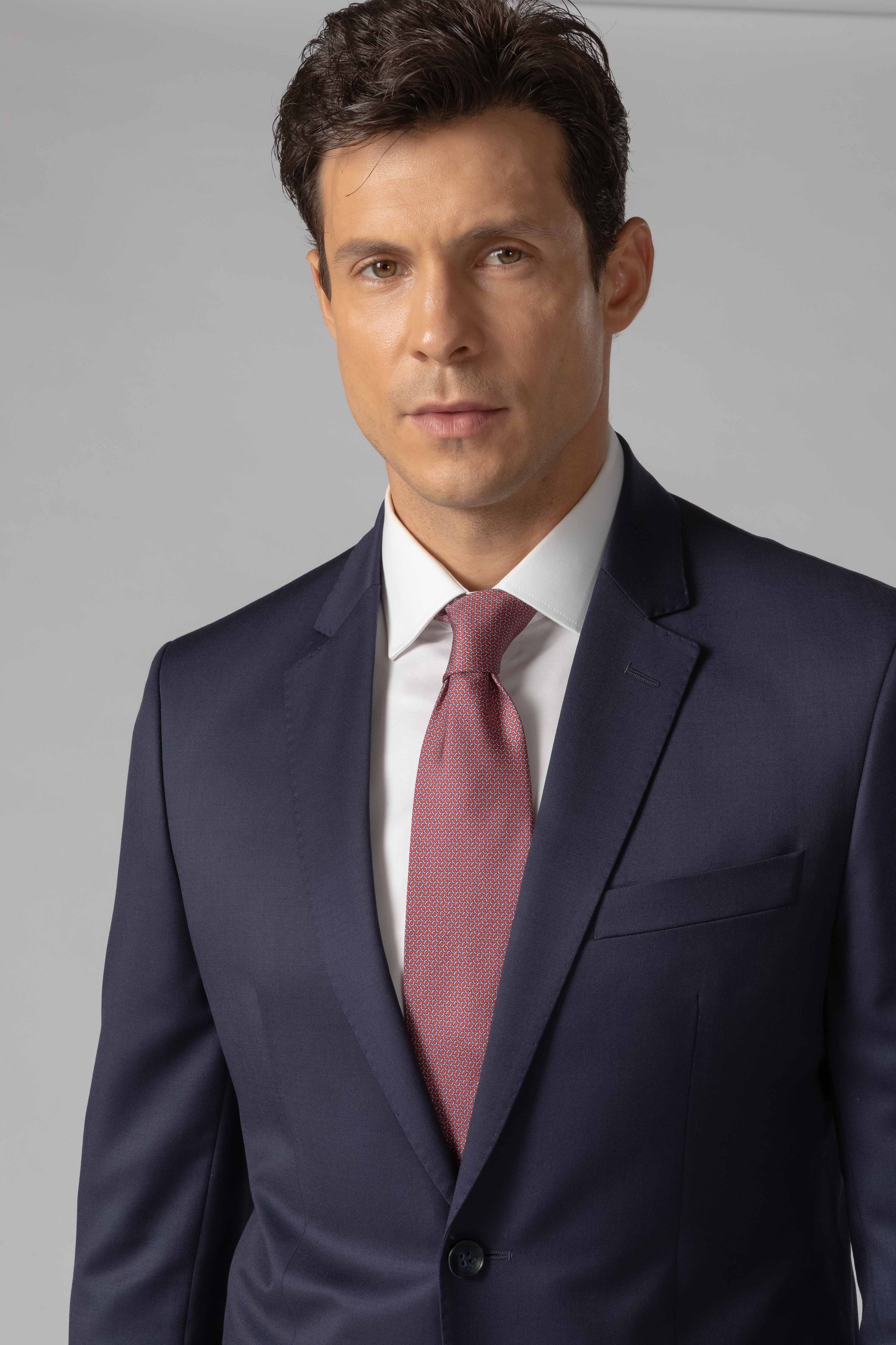 Gravata Seda Italiana Vermelha - Diodato Alfaiataria