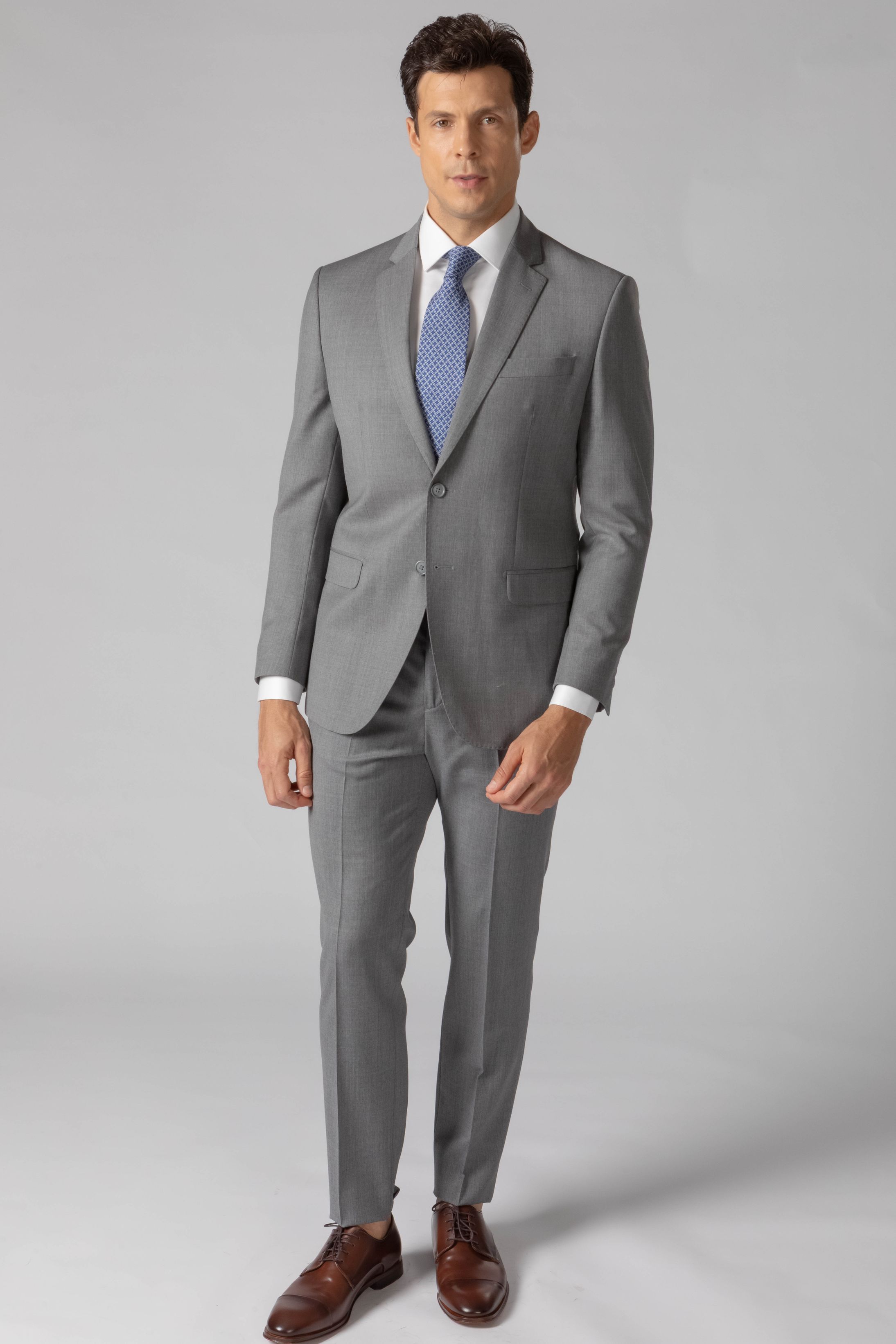 Costume Super 120 Slim Cinza Claro - Diodato Alfaiataria