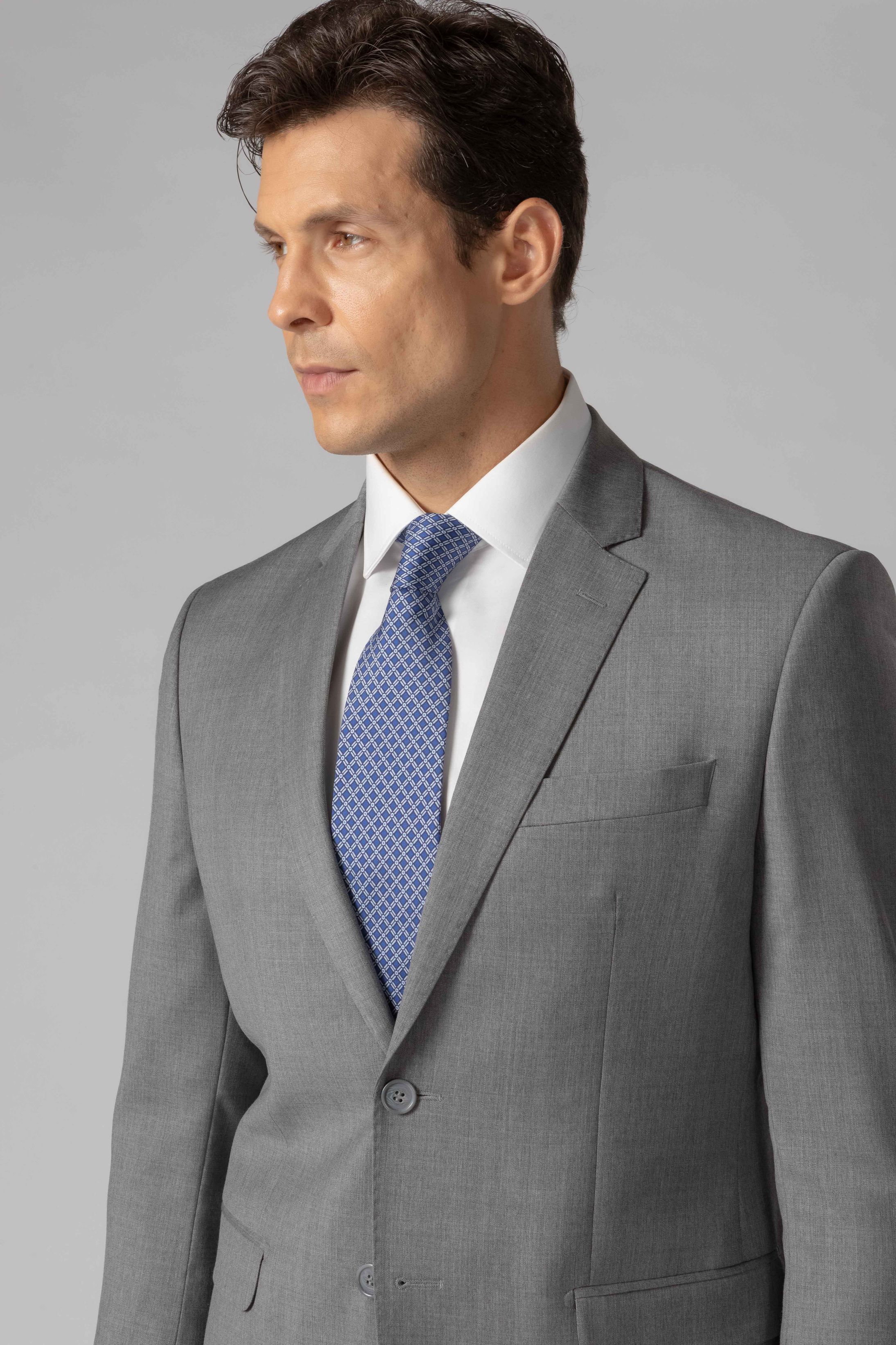 Costume Super 120 Regular Cinza Claro