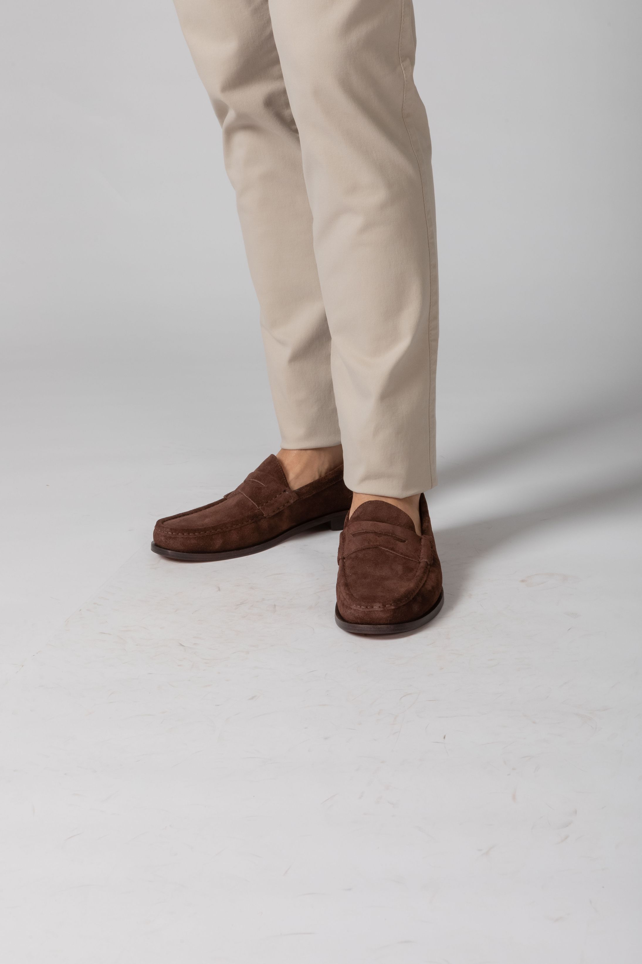 Mocassim Italiano Camurça Café