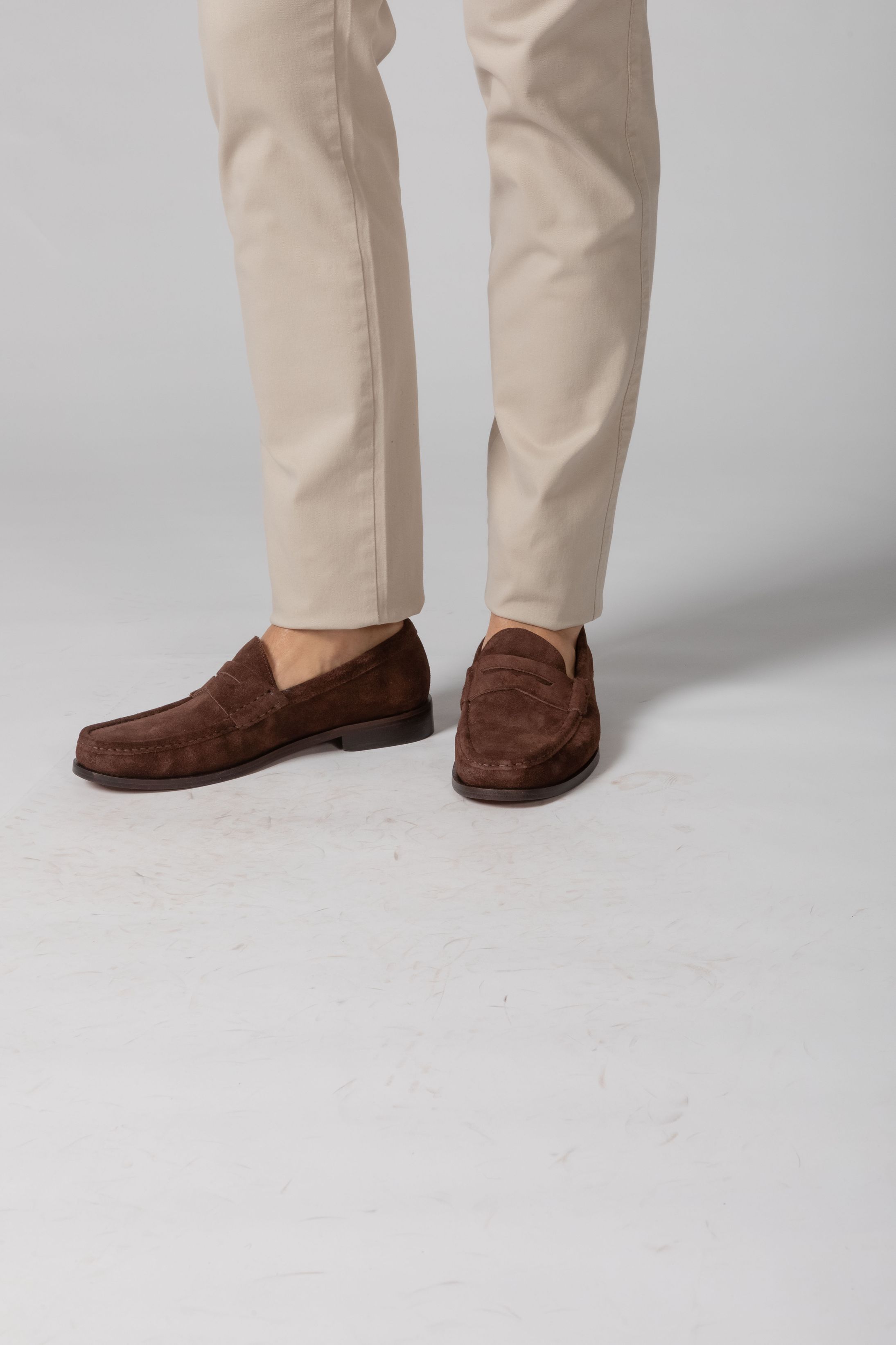 Mocassim Italiano Camurça Café