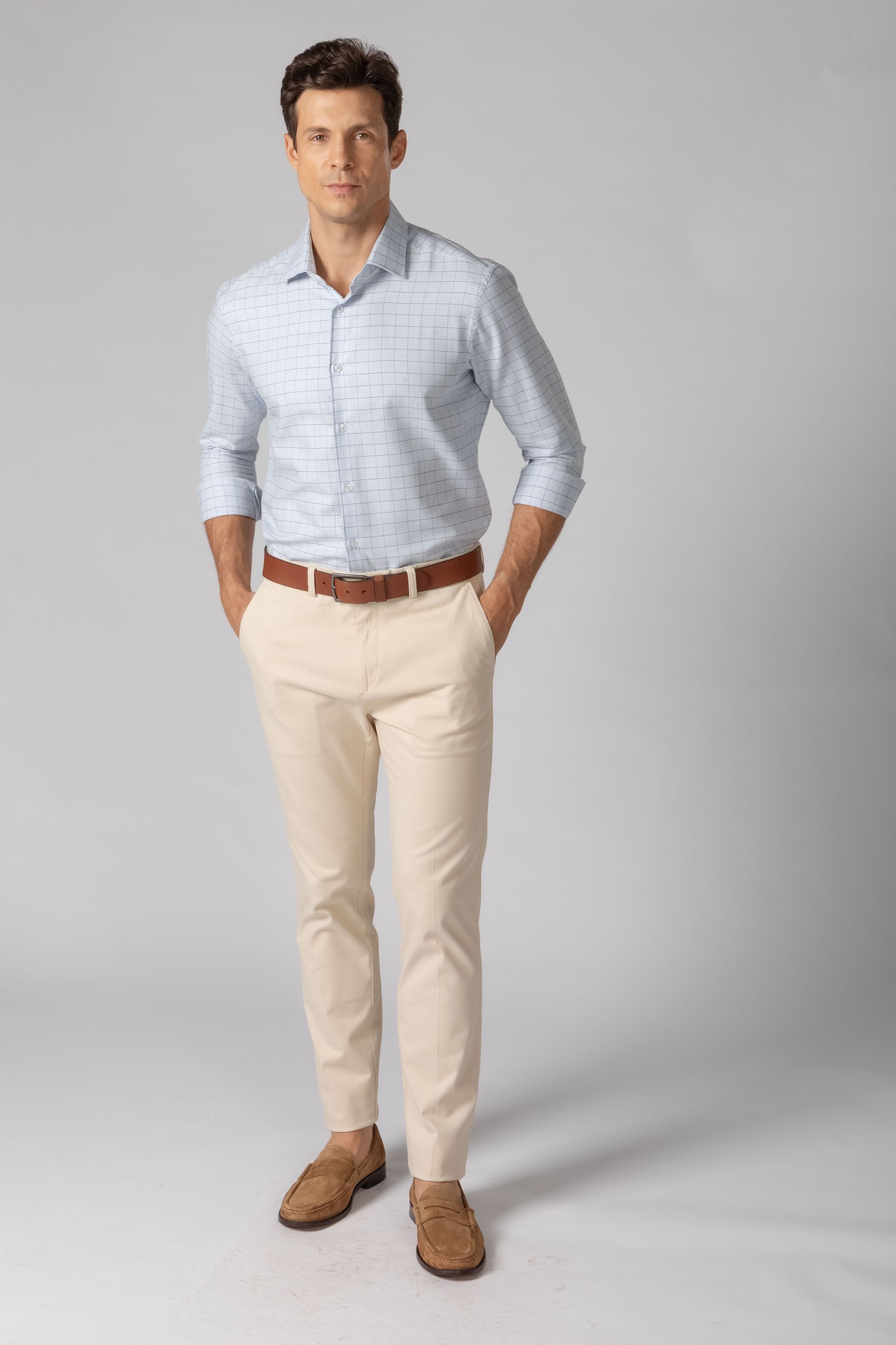 Calça Sport Pima Cotton Slim Fit Cru - Diodato Alfaiataria