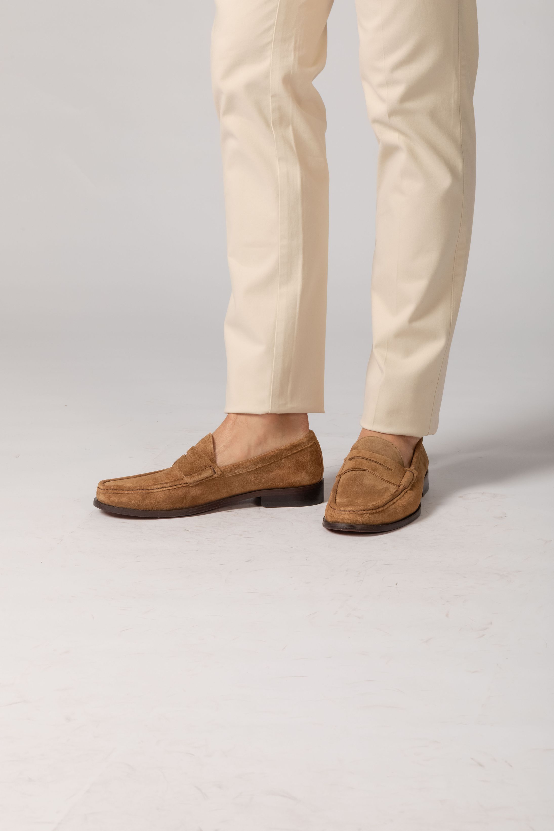 Mocassim Italiano Camurça Tabaco