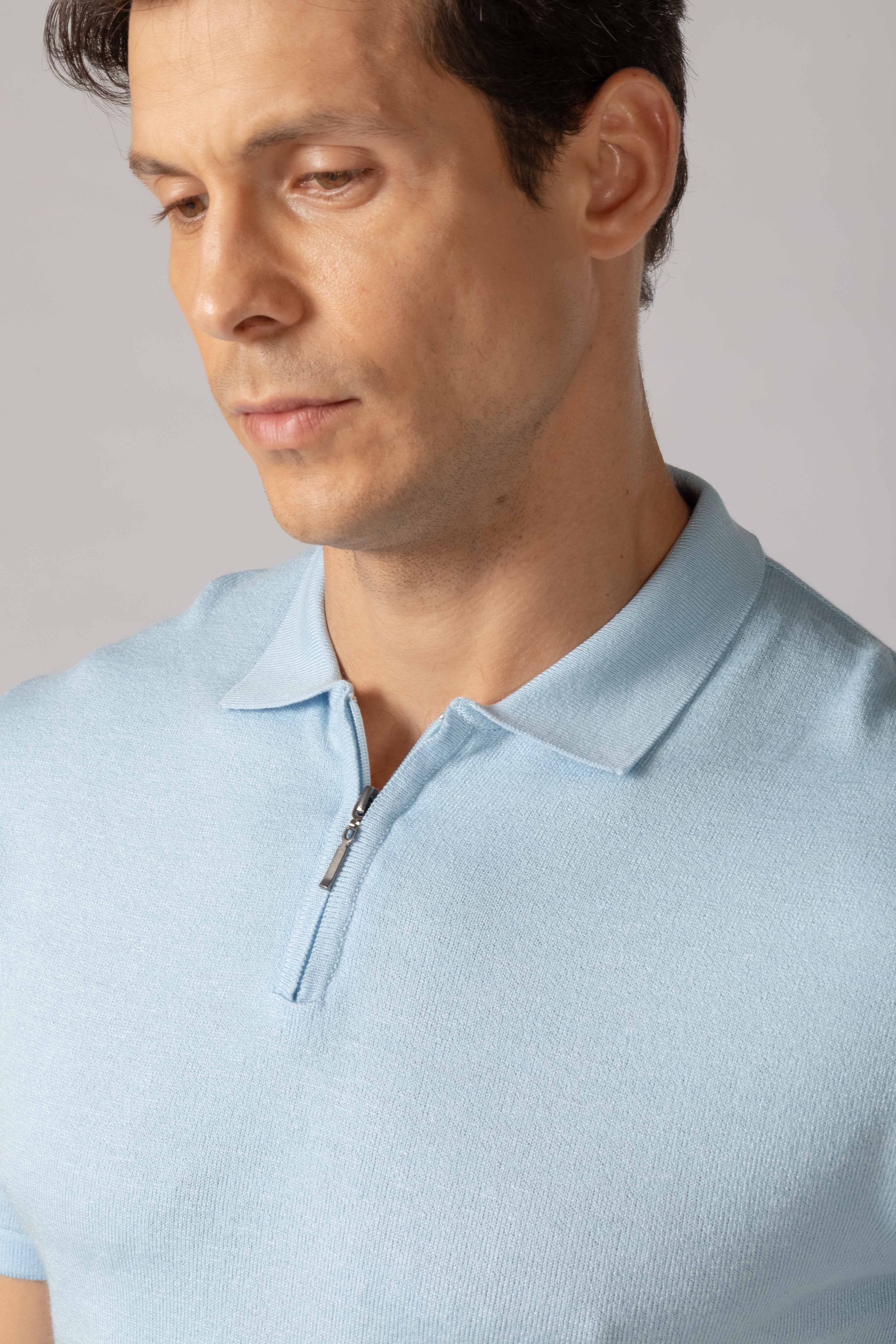 Polo linha Azul Claro