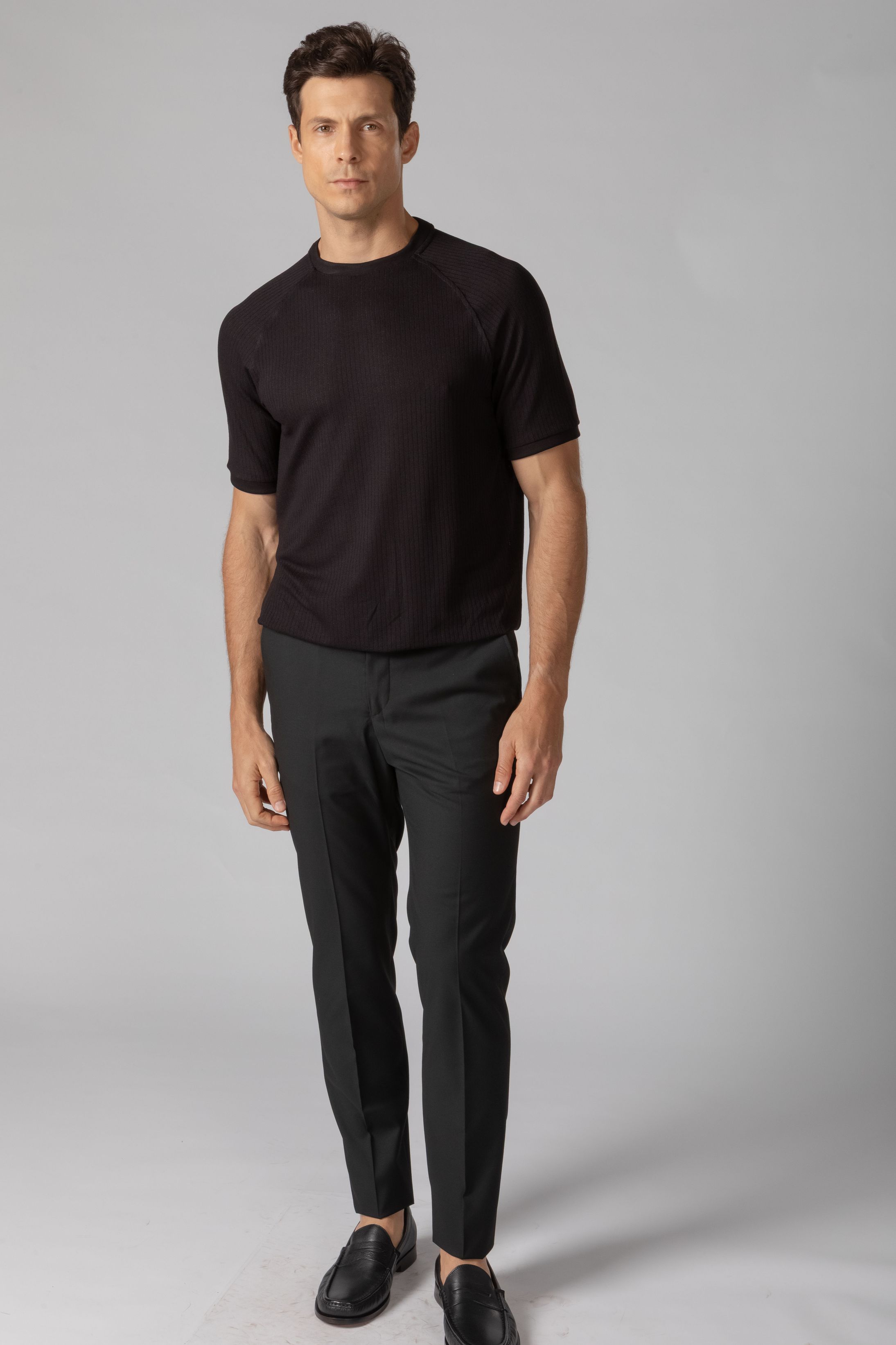 Calça social Slim Fit Milano Preto - Diodato Alfaiataria