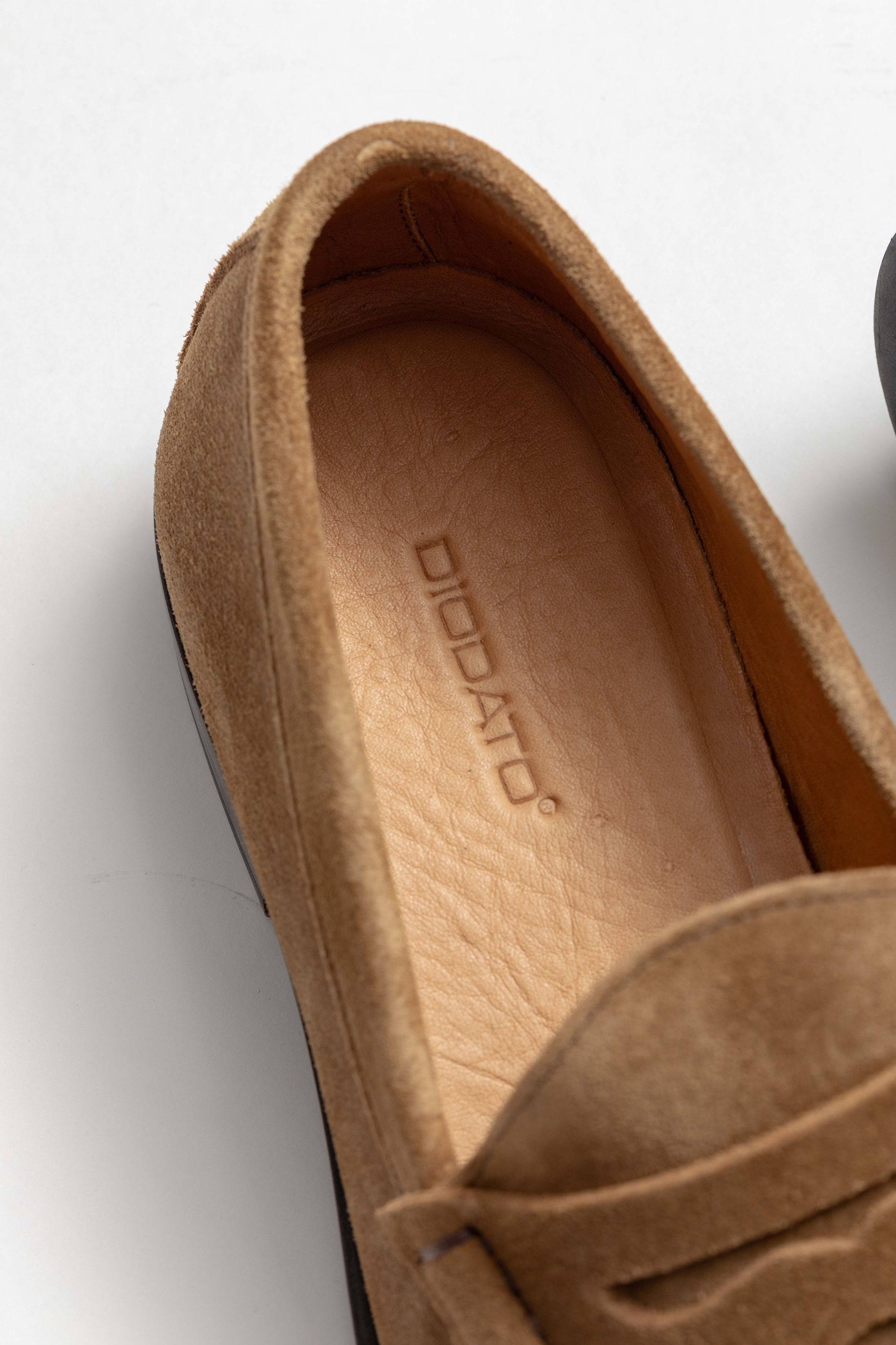 Mocassim Italiano Camurça Tabaco