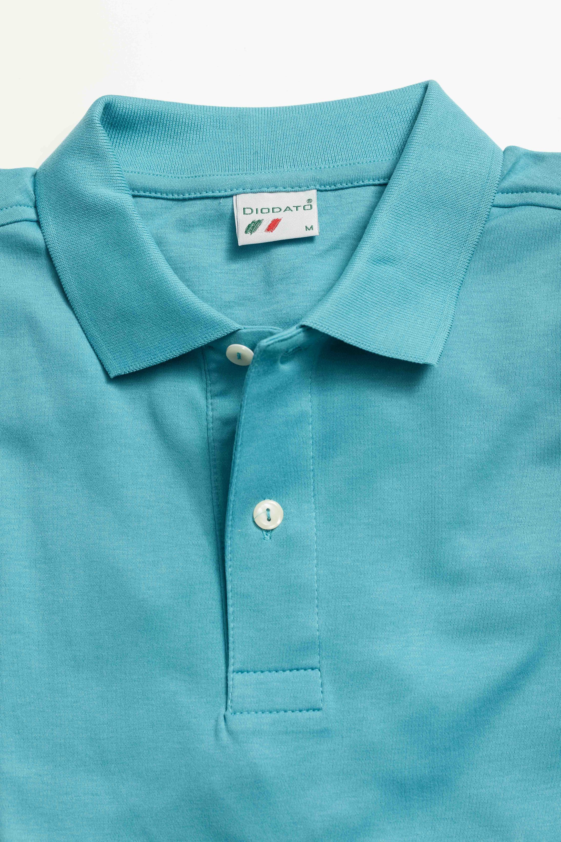 Camisa Polo Malha Peruana verde 