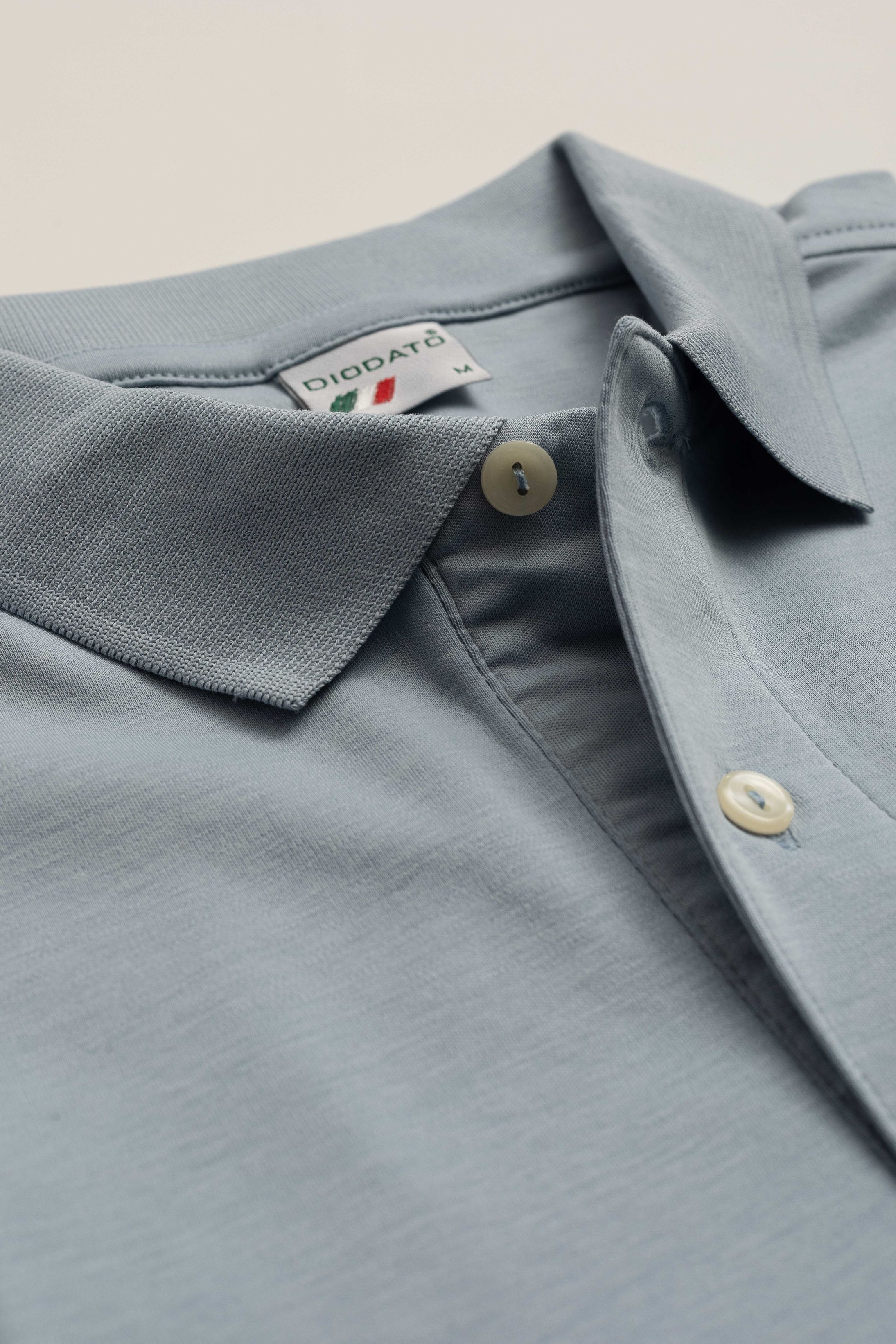Camisa Polo Pimma Cotton Azul Claro