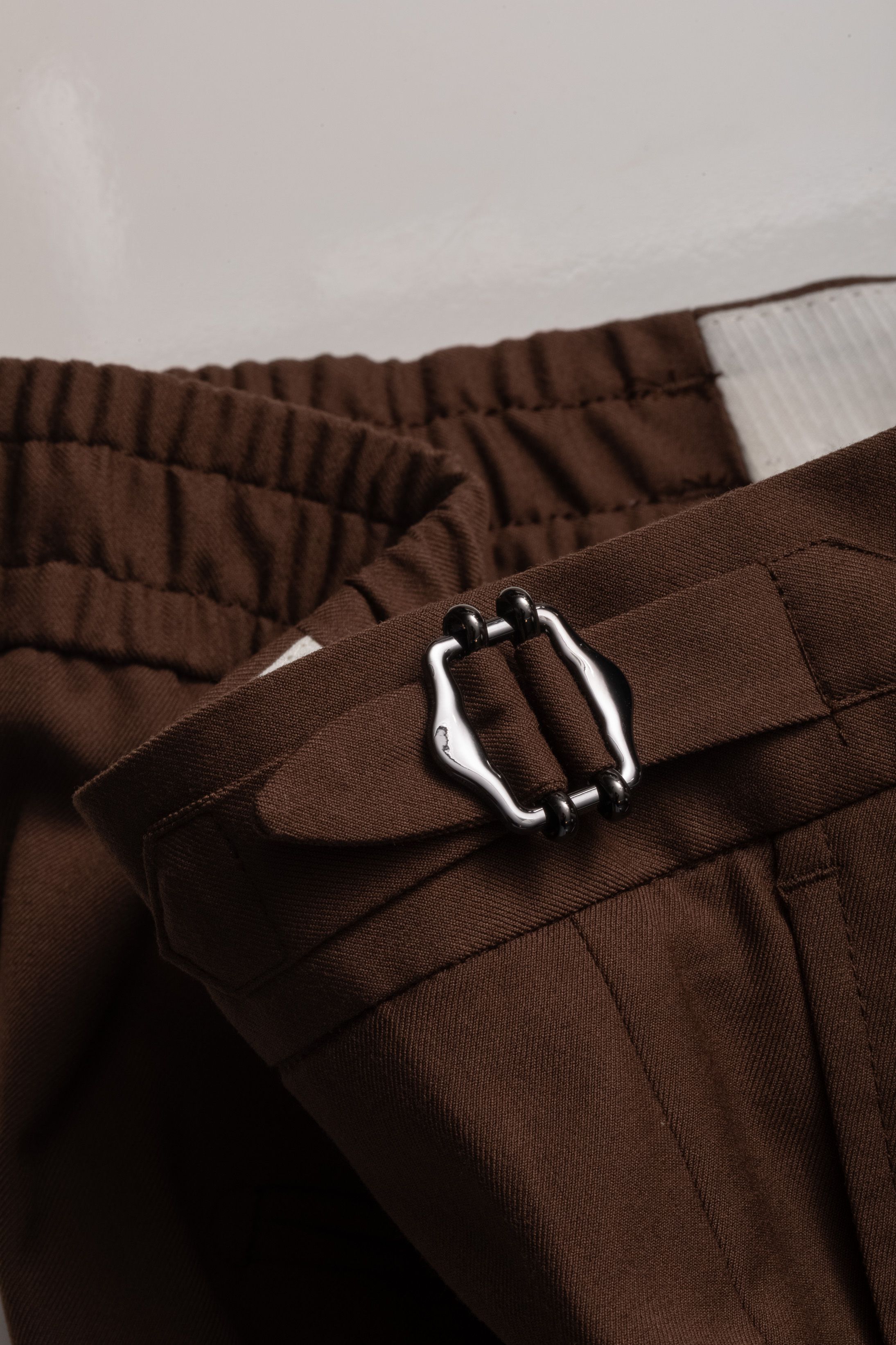 Calça social Slim Fit Milano Marrom