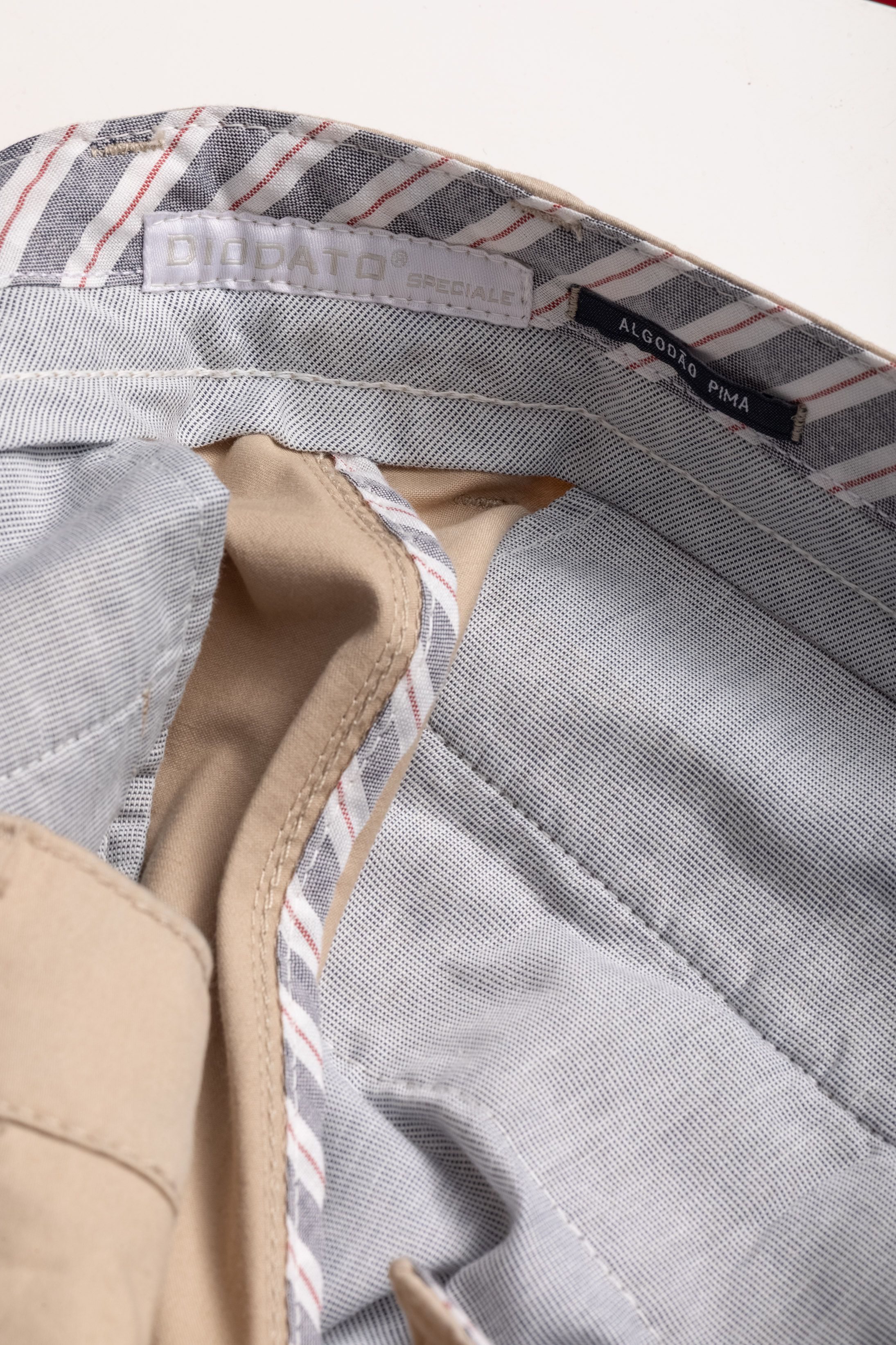 Calça Sport Pima Cotton Slim Fit Caqui