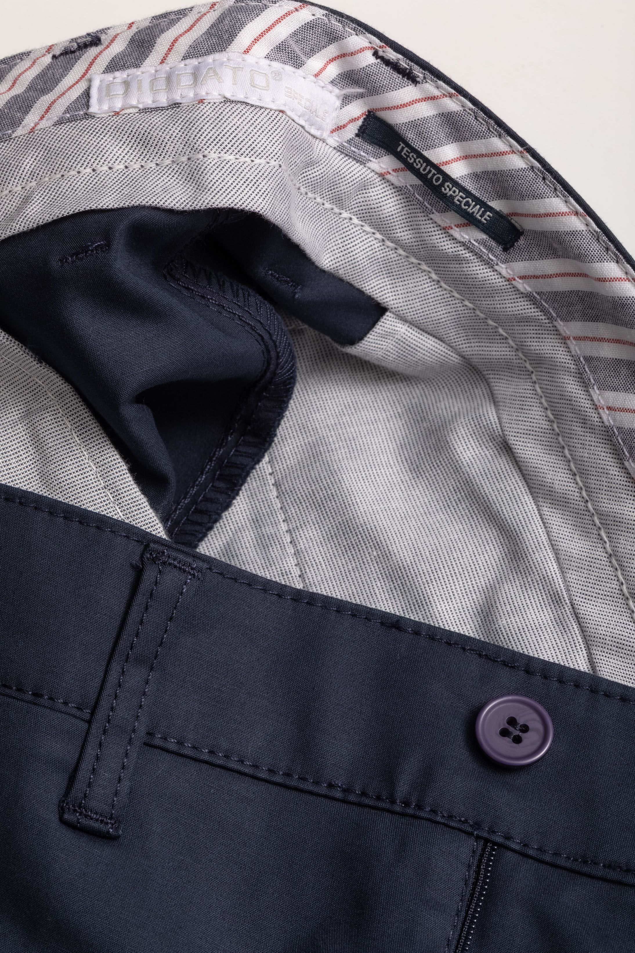 Calça Sport Slim Fit Tessuto Speciale Marinho