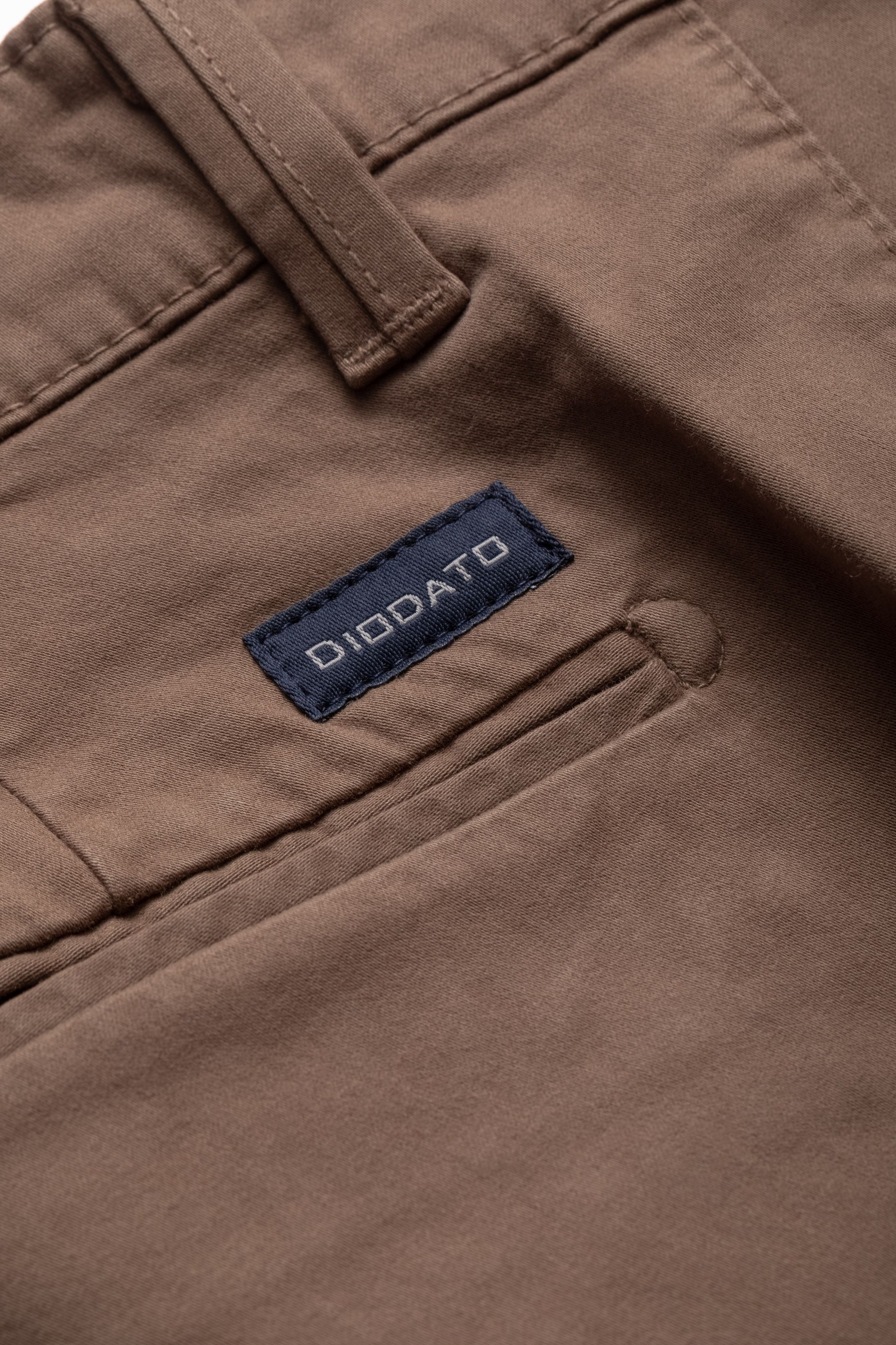 Calça Sport Slim Fit Caqui - Diodato Alfaiataria