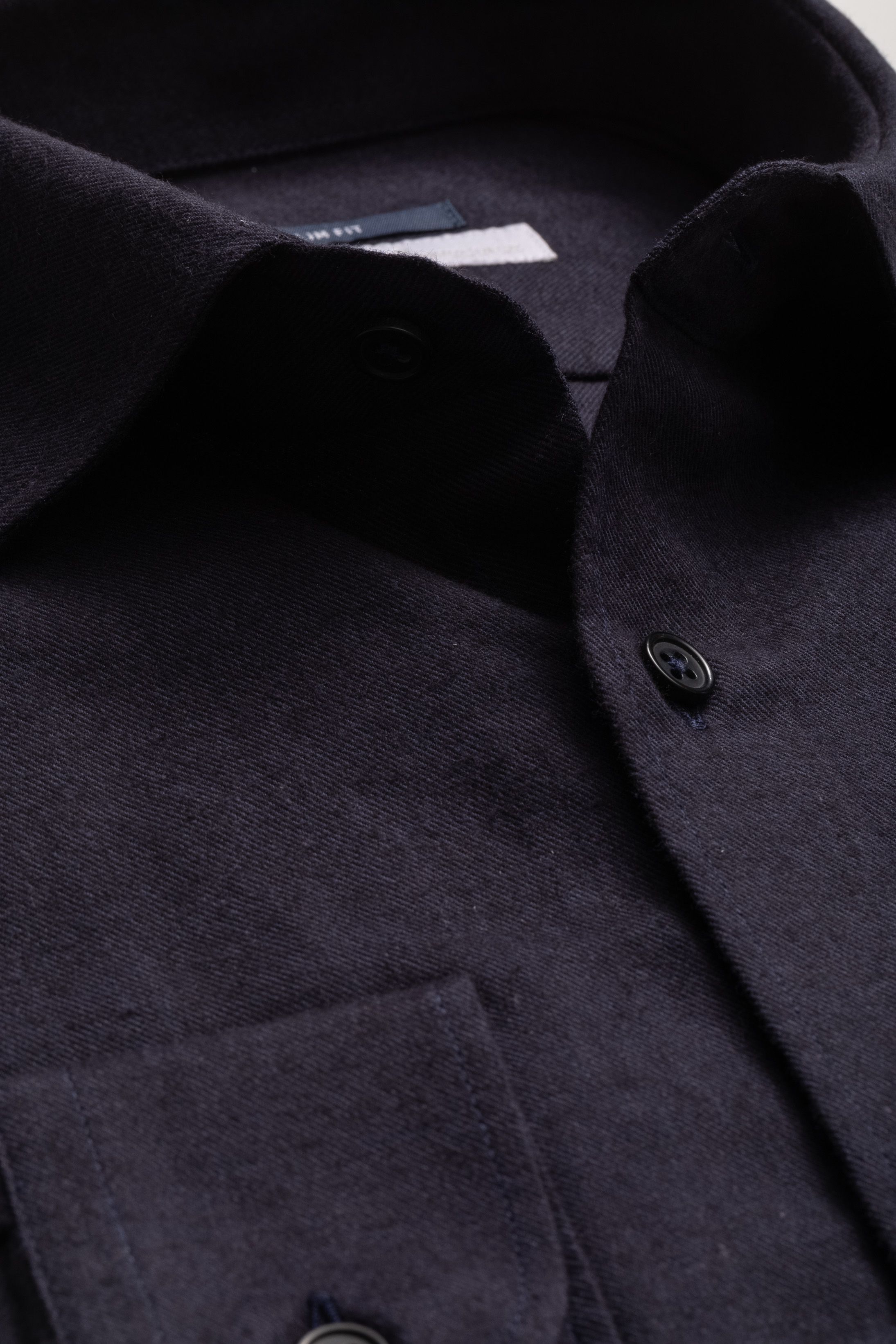 Camisa Manga Longa Slim fit Marinho