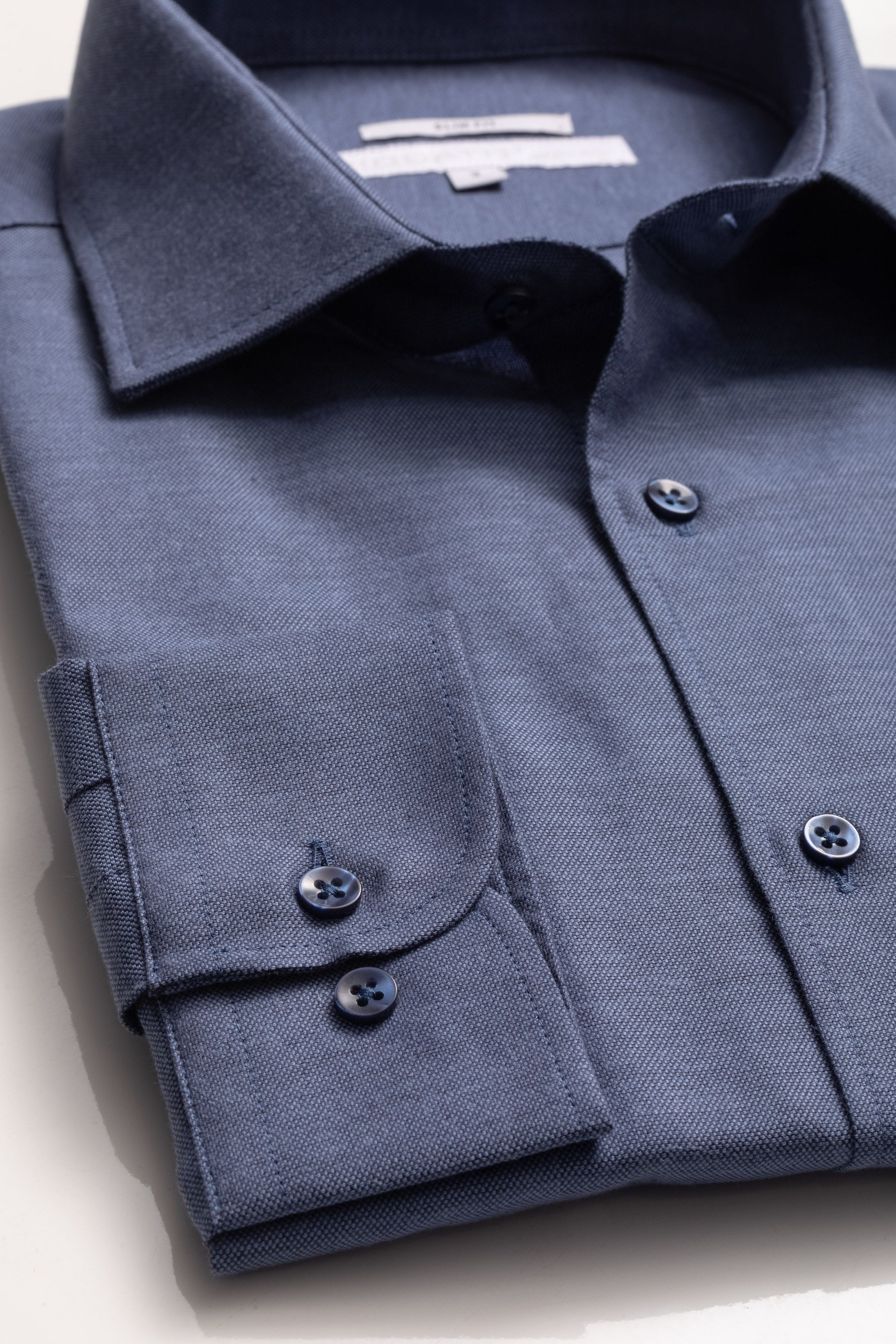Camisa Manga Longa Slim fit Azul - Diodato Alfaiataria