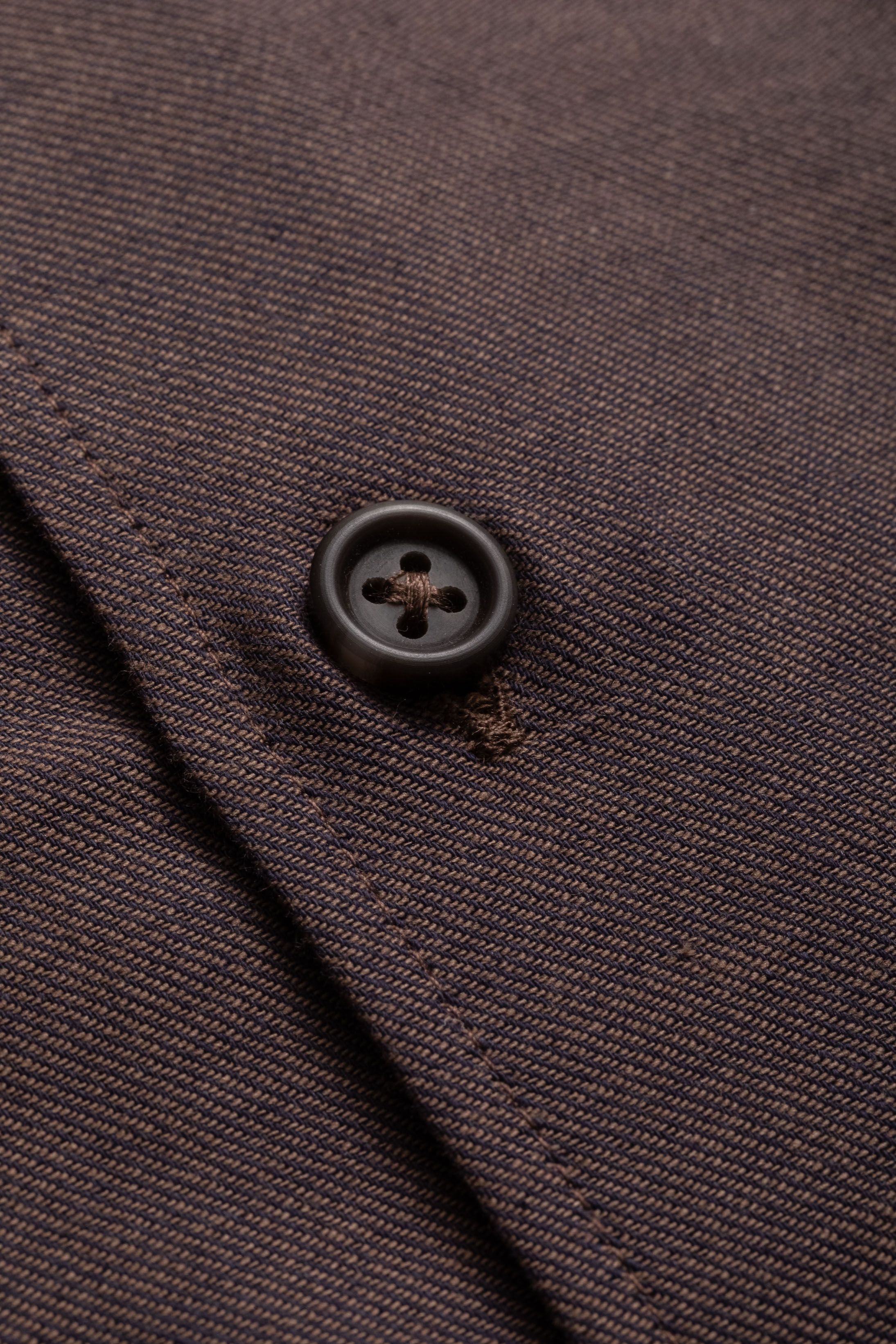 Camisa Manga Longa Slim fit Marrom