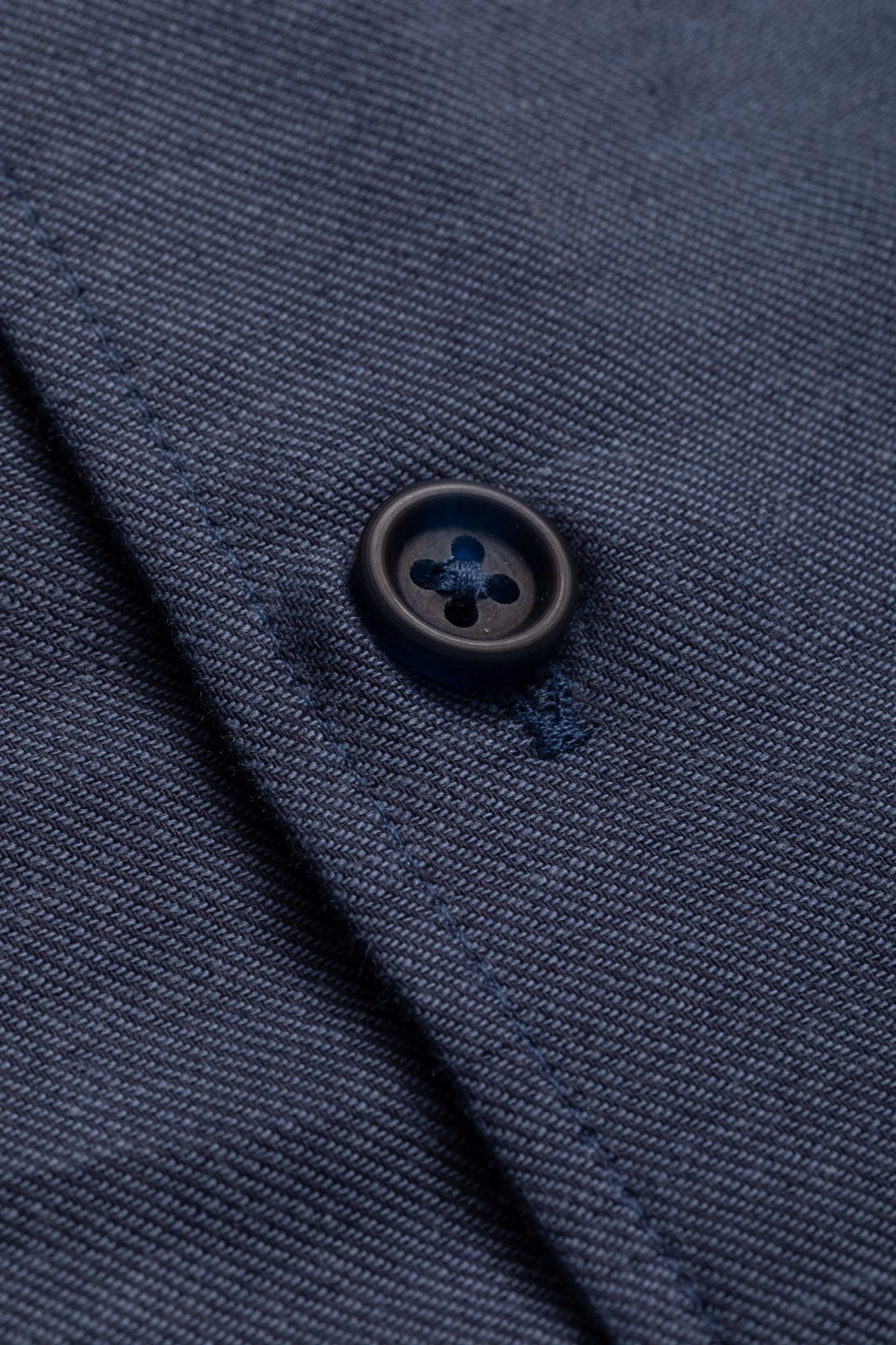 Camisa Manga Longa Slim fit Azul Marinho
