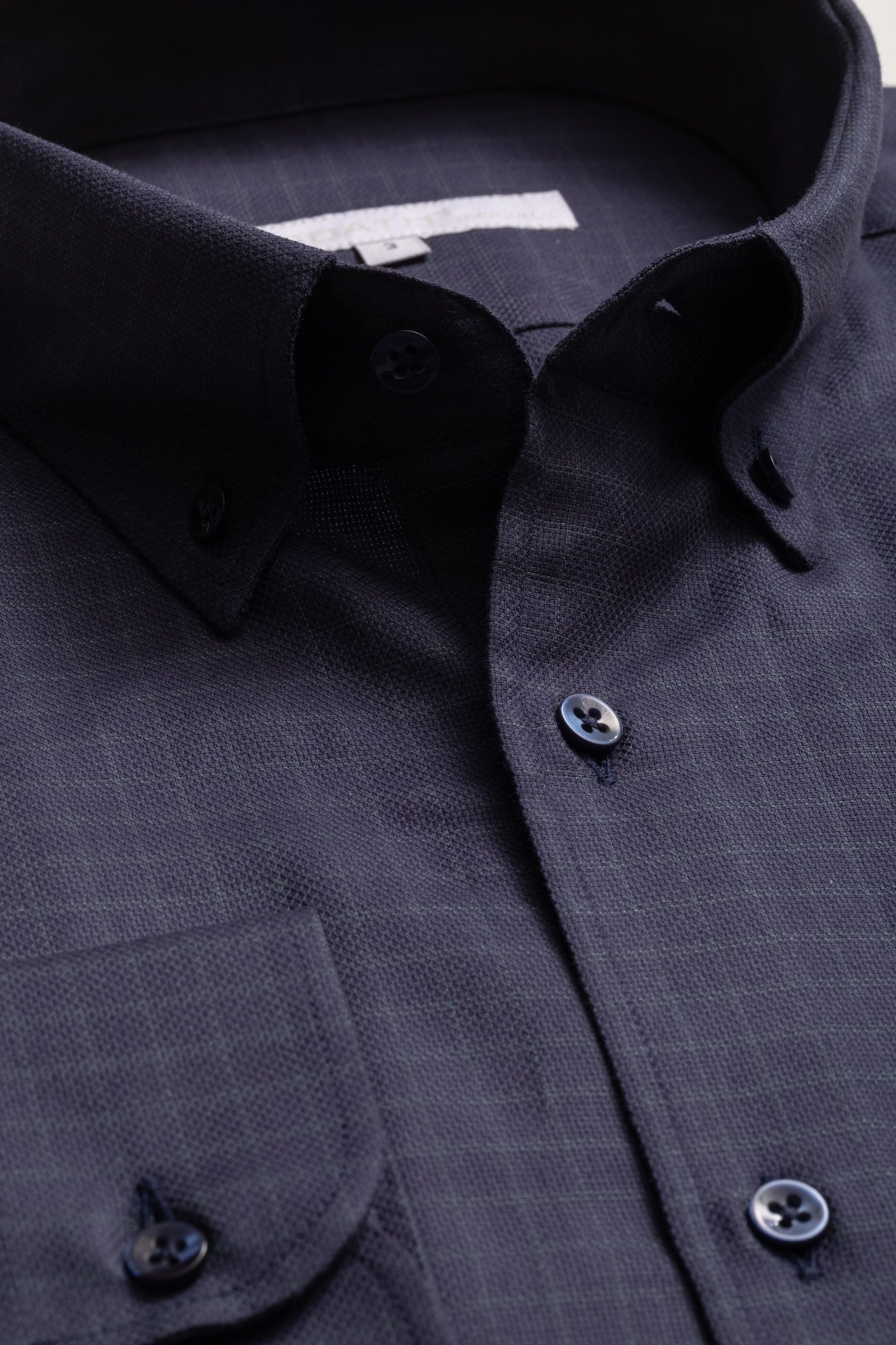 Camisa Manga Longa Regular Marinho quadriculado Verde
