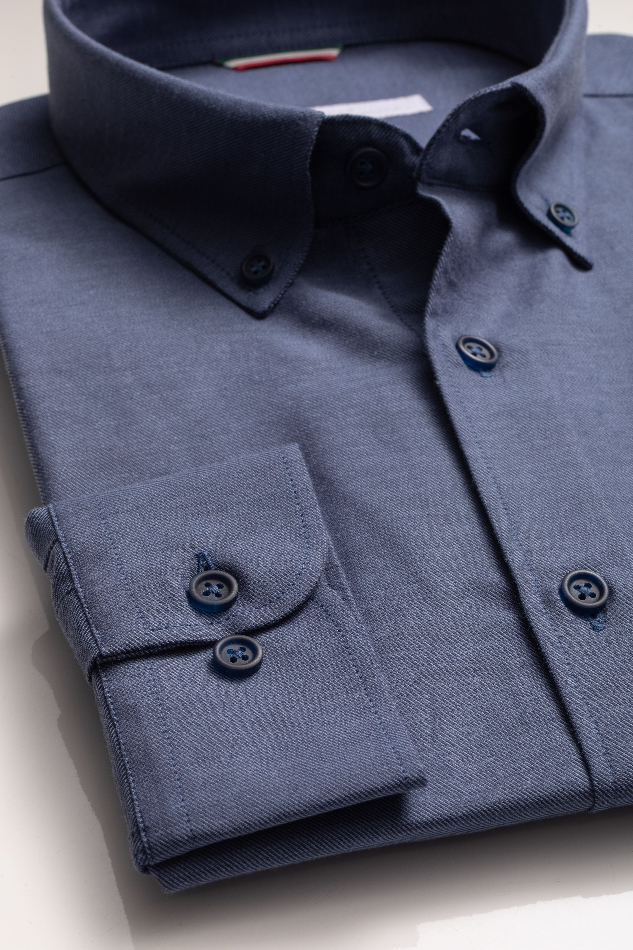 Camisa Manga Longa Regular Azul Marinho - Diodato Alfaiataria