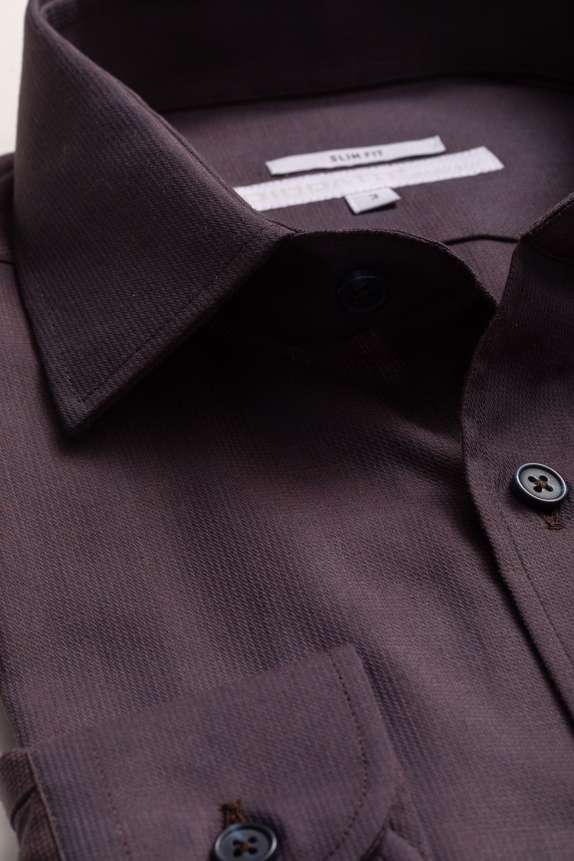Camisa Manga Longa Slim fit Vinho