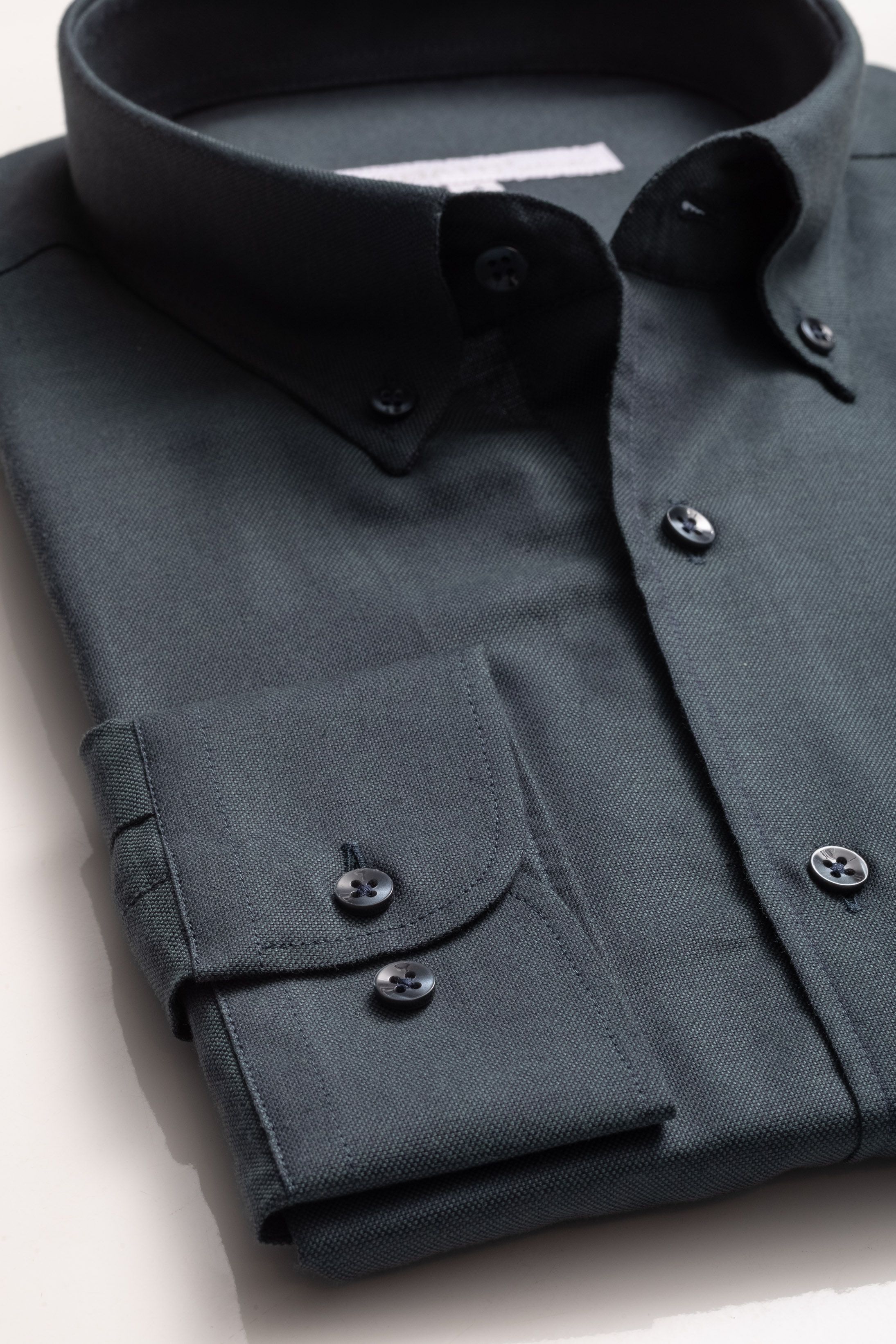 Camisa Manga Longa Regular Verde Escuro - Diodato Alfaiataria