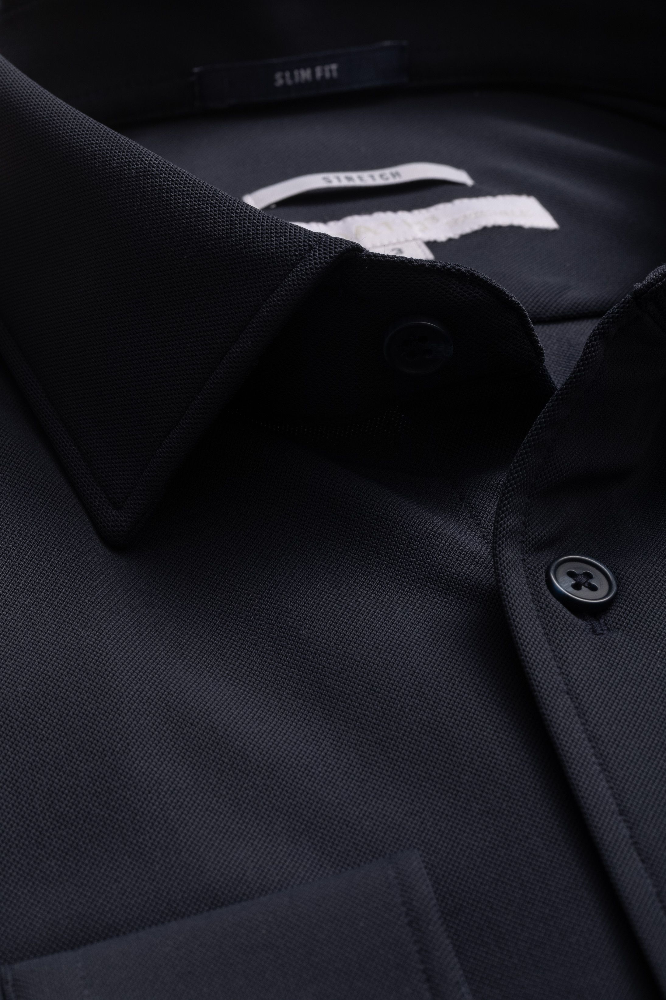 Camisa Manga Longa Slim fit Marinho