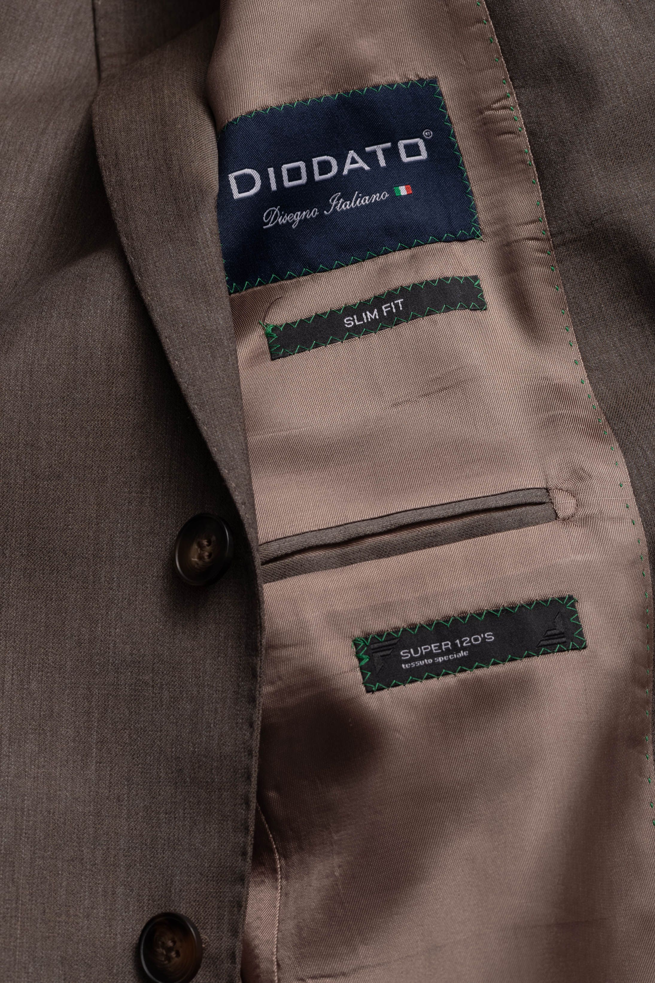 Costume Super 120 Slim Marrom claro - Diodato Alfaiataria