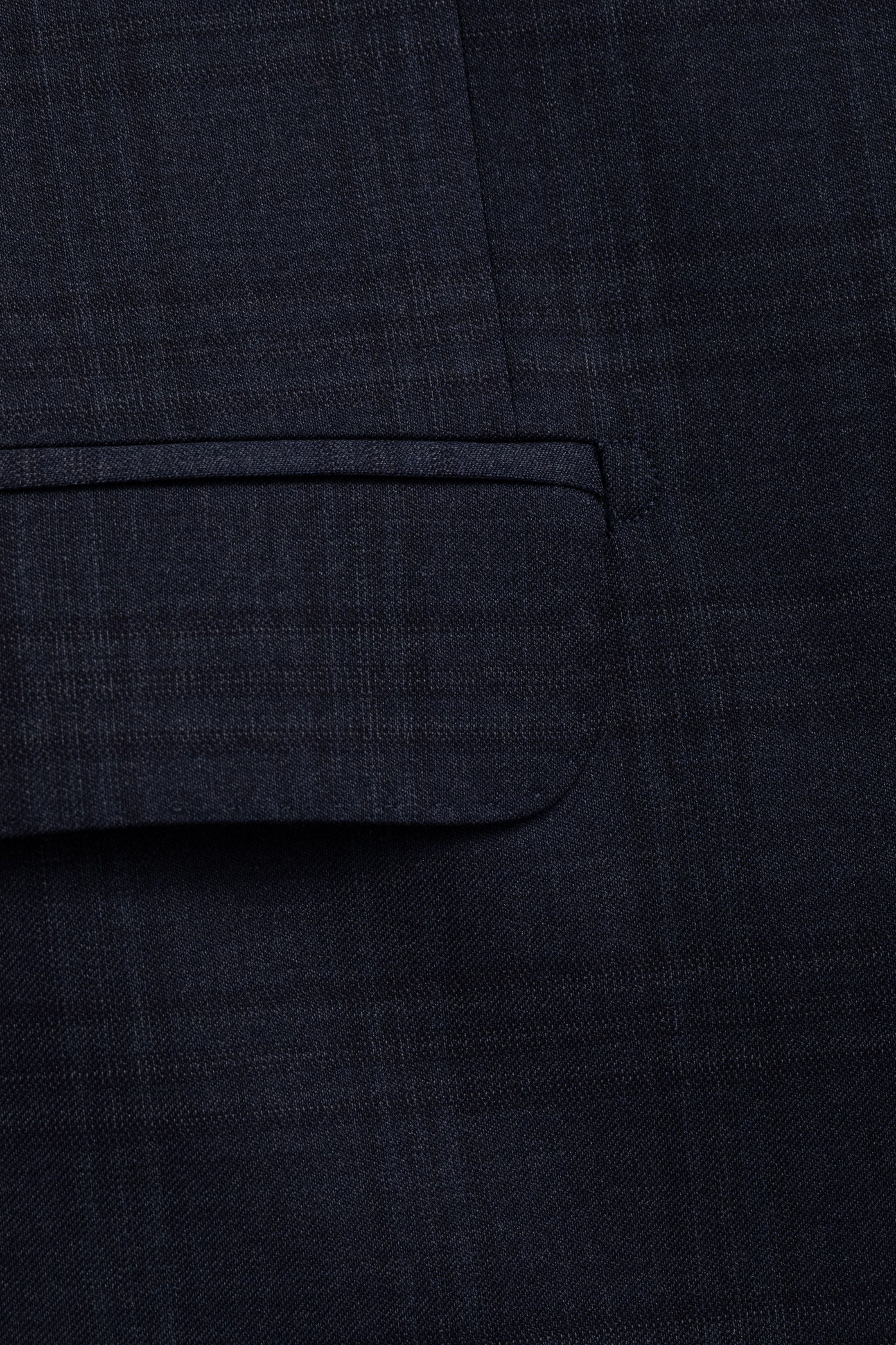 Costume Reda Super 110 Slim Window Pane Marinho 